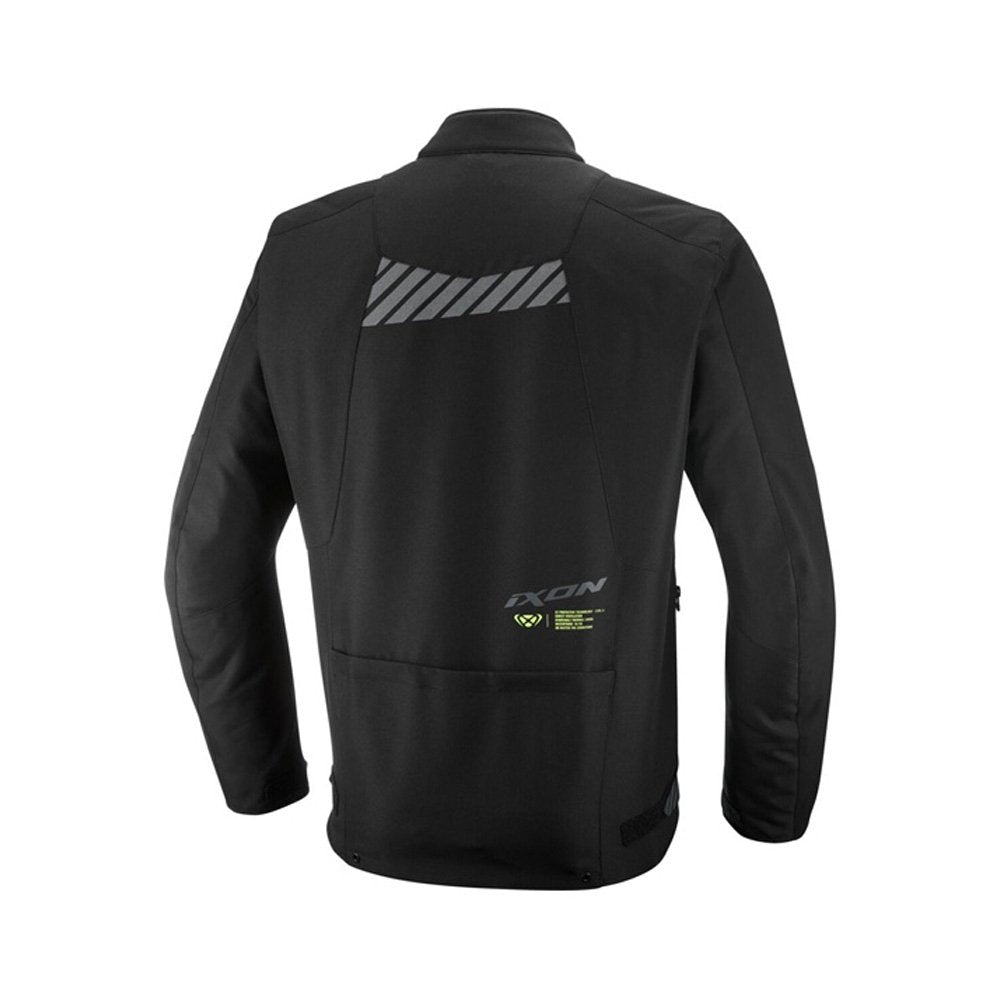 Giacca Moto Uomo IXON TYR Nero Giallo Fluo