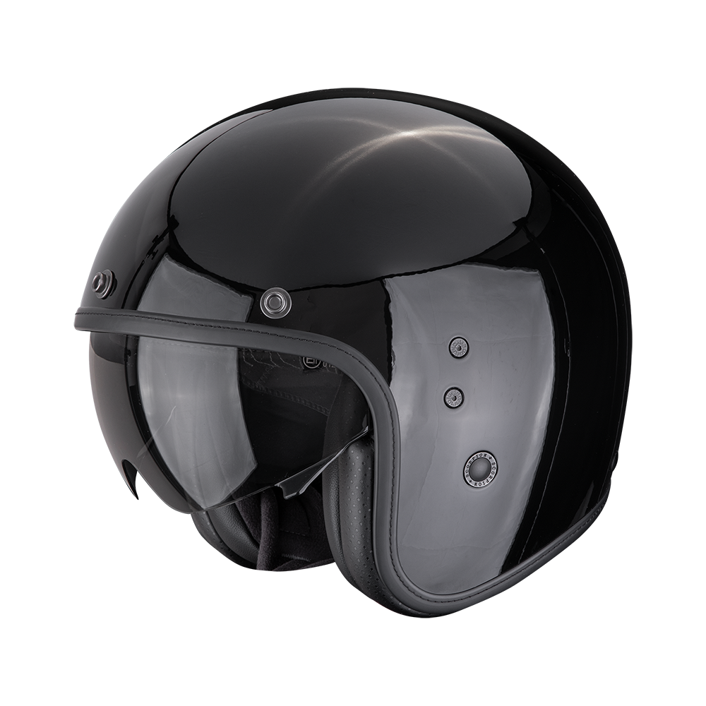 Casco Moto Jet Vintage SCORPION BELFAST EVO Solid Nero