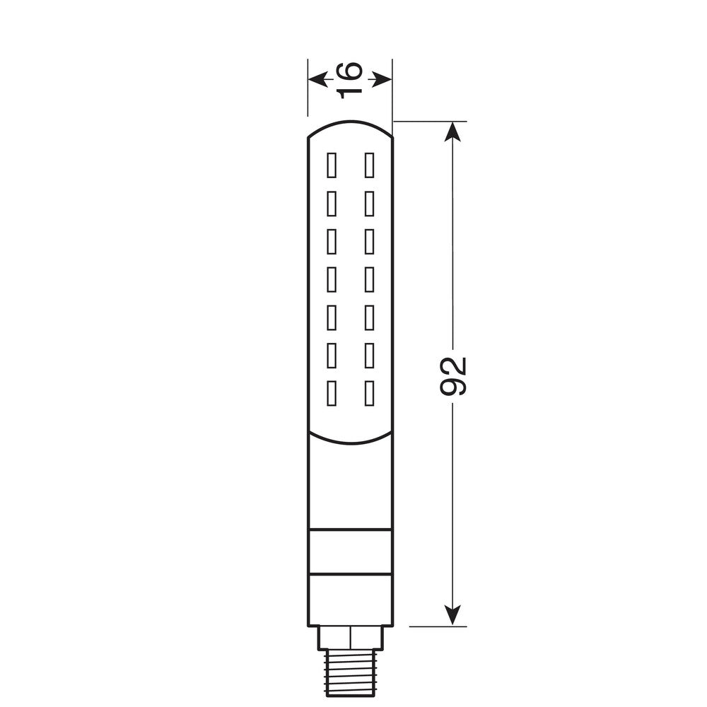 Coppia Indicatori Direzione Sequenziale Line SQ Front - 12V LED 2