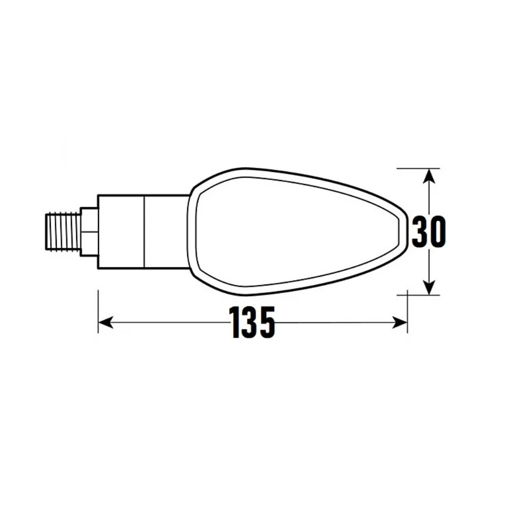 Coppia Indicatori Direzione Wing - 12V LED 1