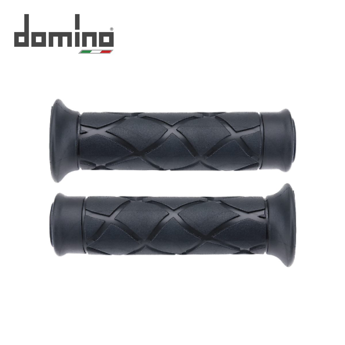 Coppia Manopole Domino Scooter Nere - Aperta