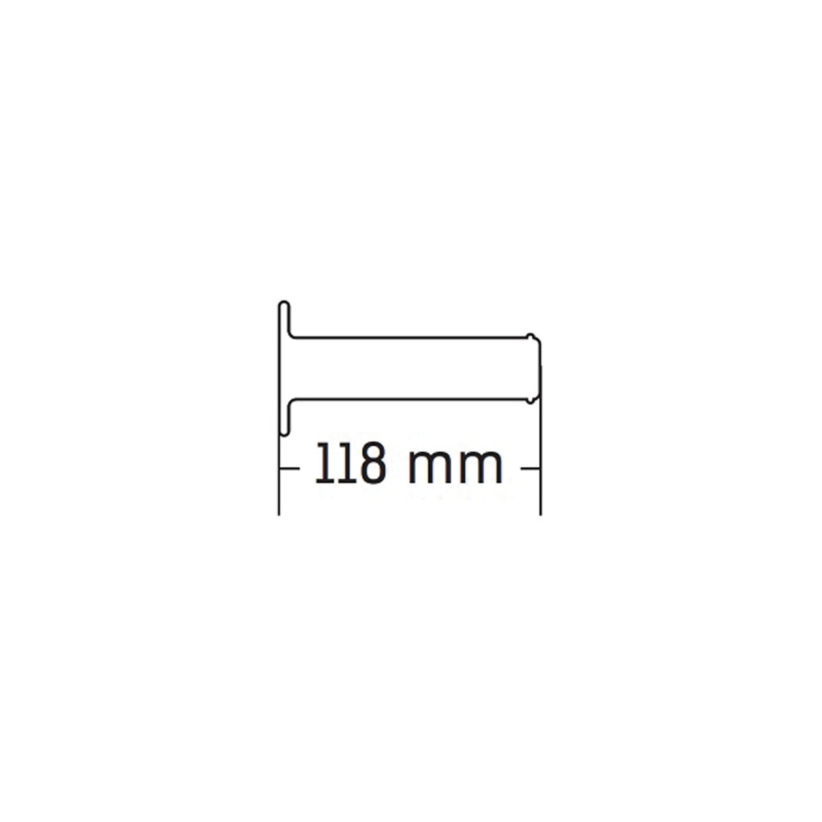 Coppia Manopole Domino Scooter Piaggio/Gilera 118mm 2