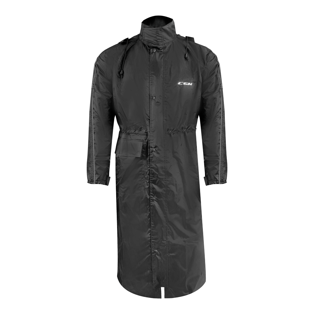 Trench Antipioggia CGM E05 PONDER Nero Con Cappuccio