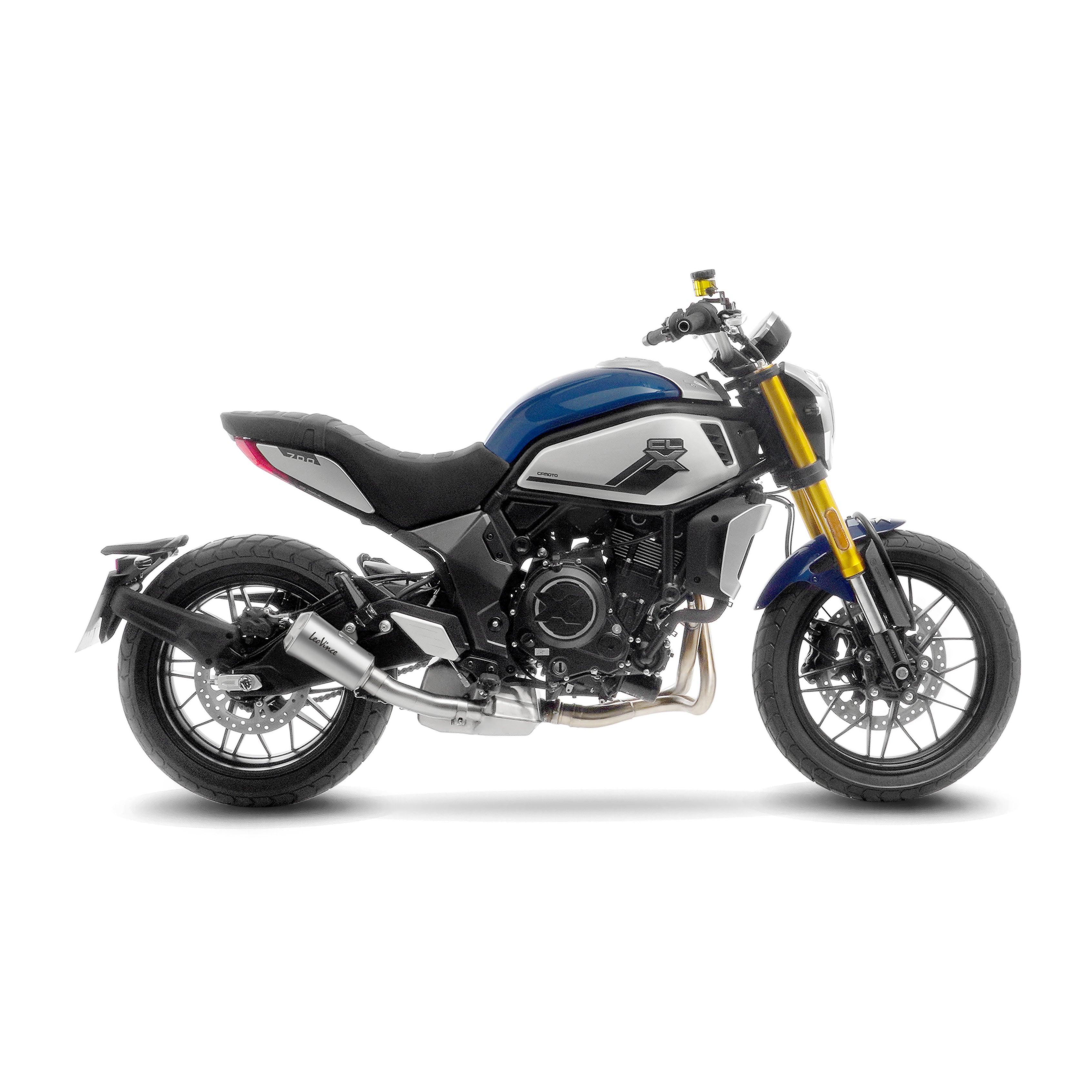 Scarico-Leovince-LV-10-CF-Moto-CL-X-Heritage/Sport-Inox-2