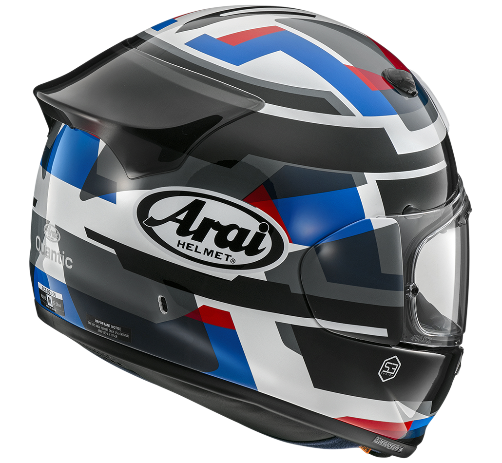 ARAI QUANTIC Abstract Blue Nero Bianco Blu Rosso
