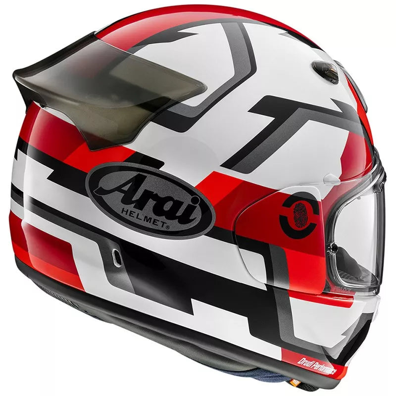 ARAI QUANTIC Face Red Bianco Lucido Rosso