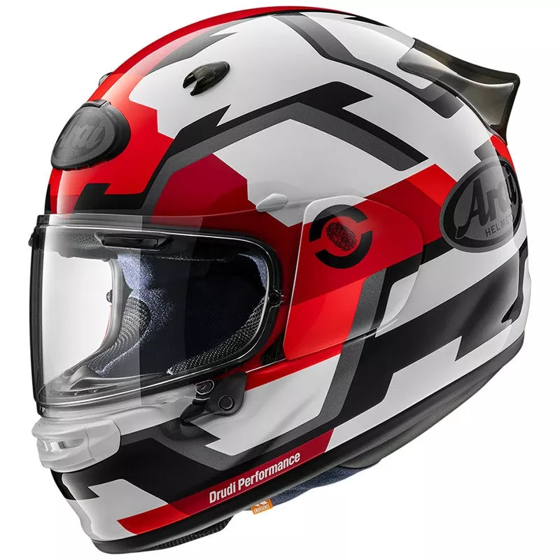 ARAI QUANTIC Face Red Bianco Lucido Rosso