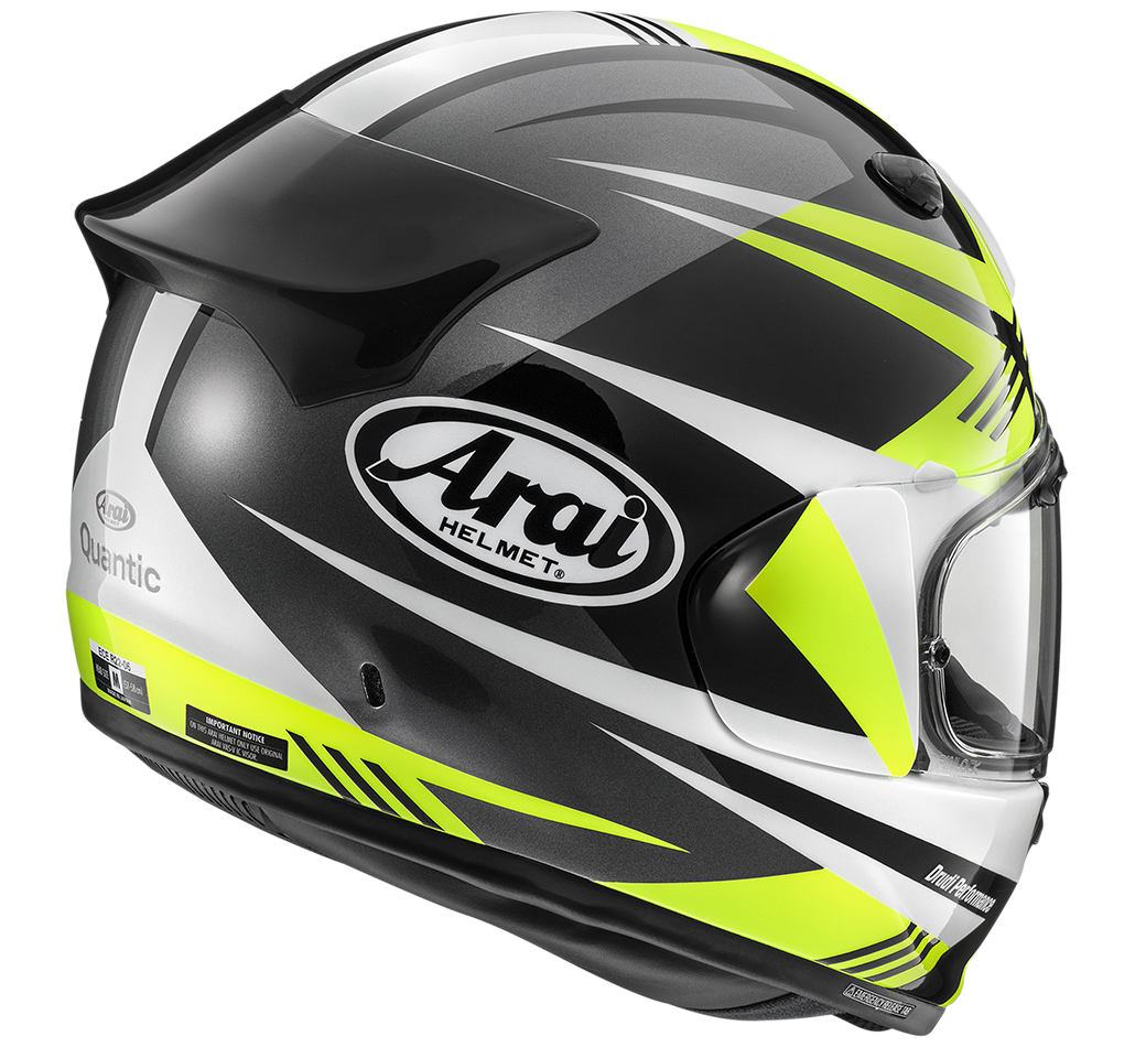 ARAI QUANTIC Mark Yellow Nero Giallo Fluo