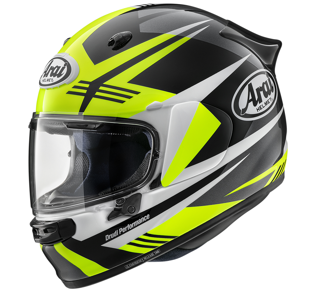 ARAI QUANTIC Mark Yellow Nero Giallo Fluo