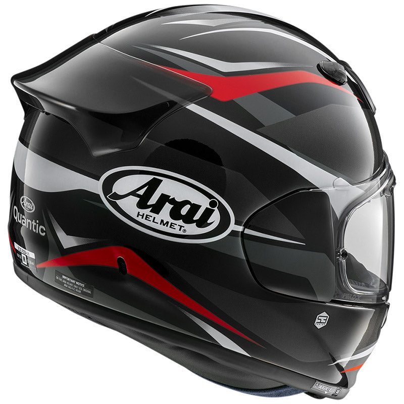 ARAI QUANTIC Ray Black Nero Lucido Bianco Rosso
