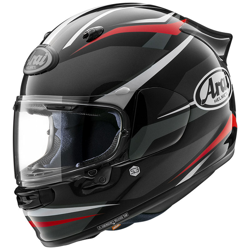 ARAI QUANTIC Ray Black Nero Lucido Bianco Rosso