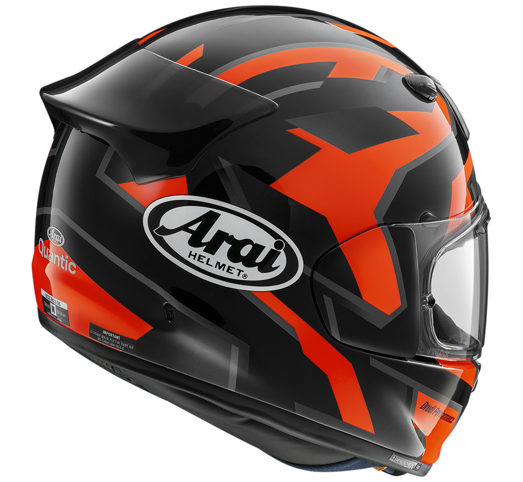 ARAI QUANTIC Robotik Red Nero Lucido Grigio Rosso