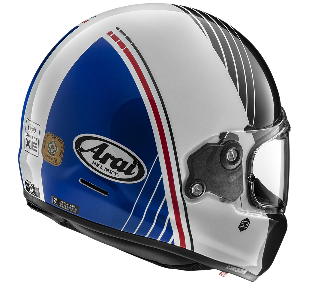 ARAI CONCEPT-XE Temu Blue Bianco Lucido Nero Blu