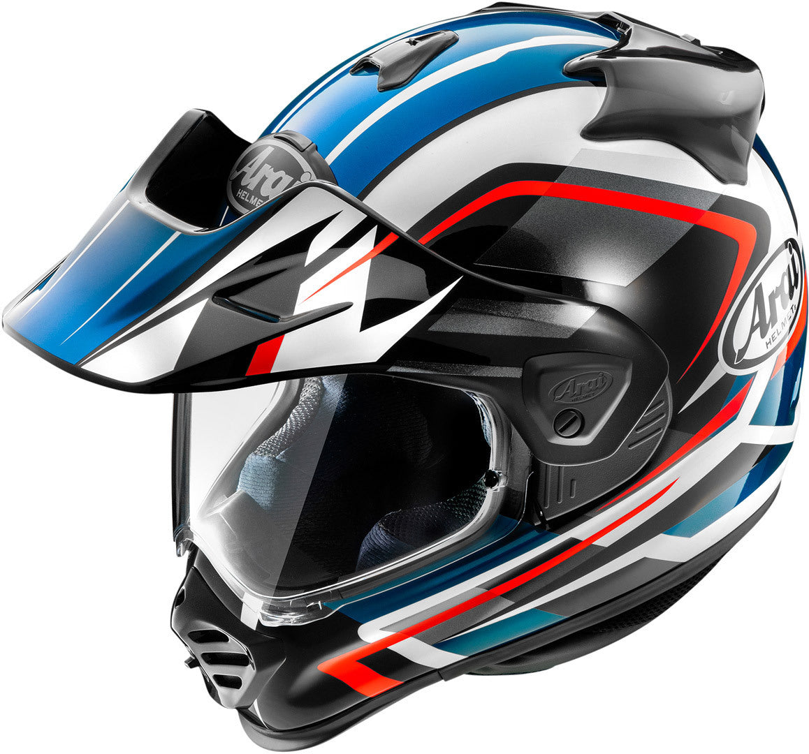 ARAI TOUR-X 5 Discovery Blue Bianco Nero Rosso