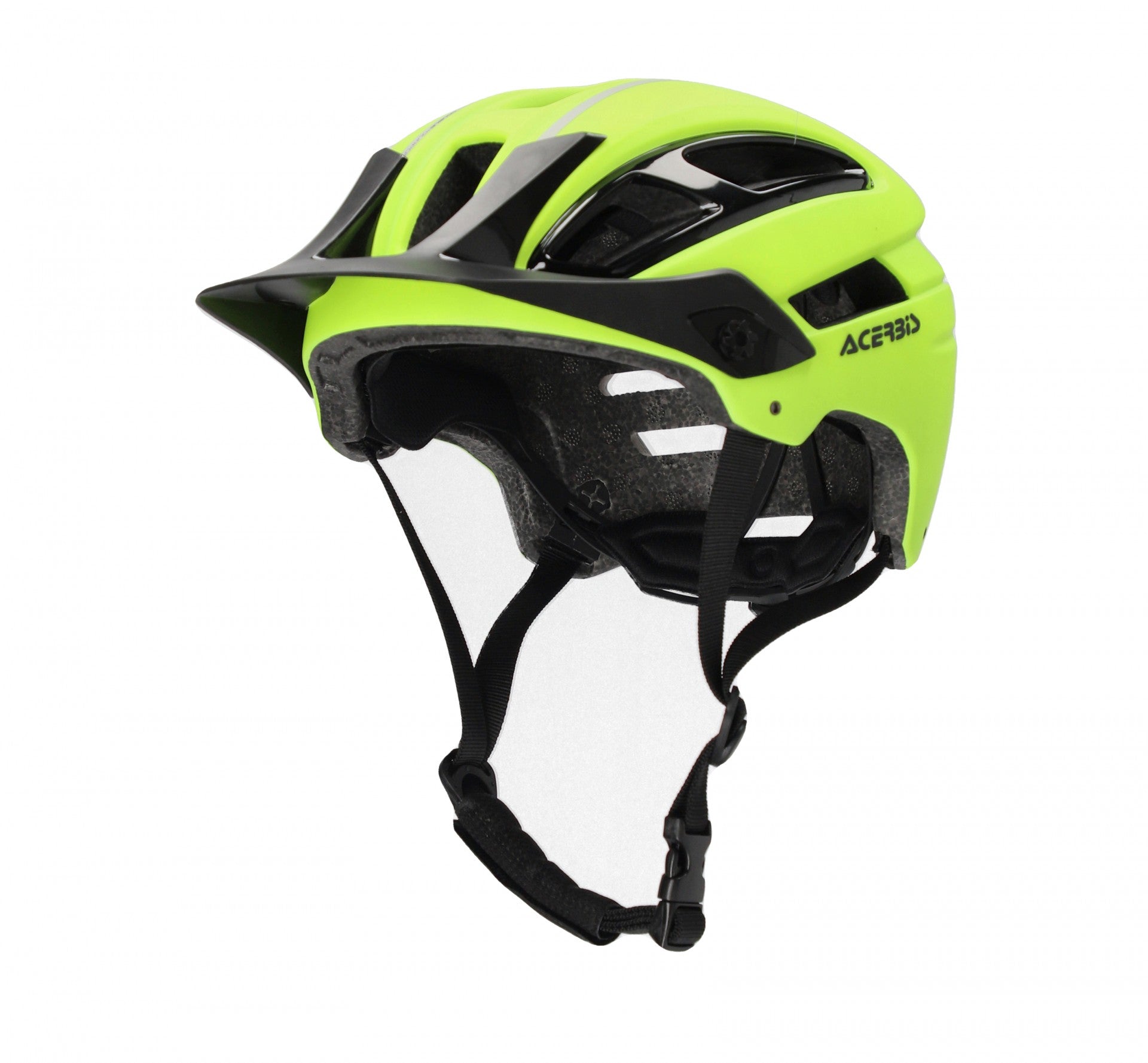 Casco Bici ACERBIS DOUBLEP Giallo Fluo Nero