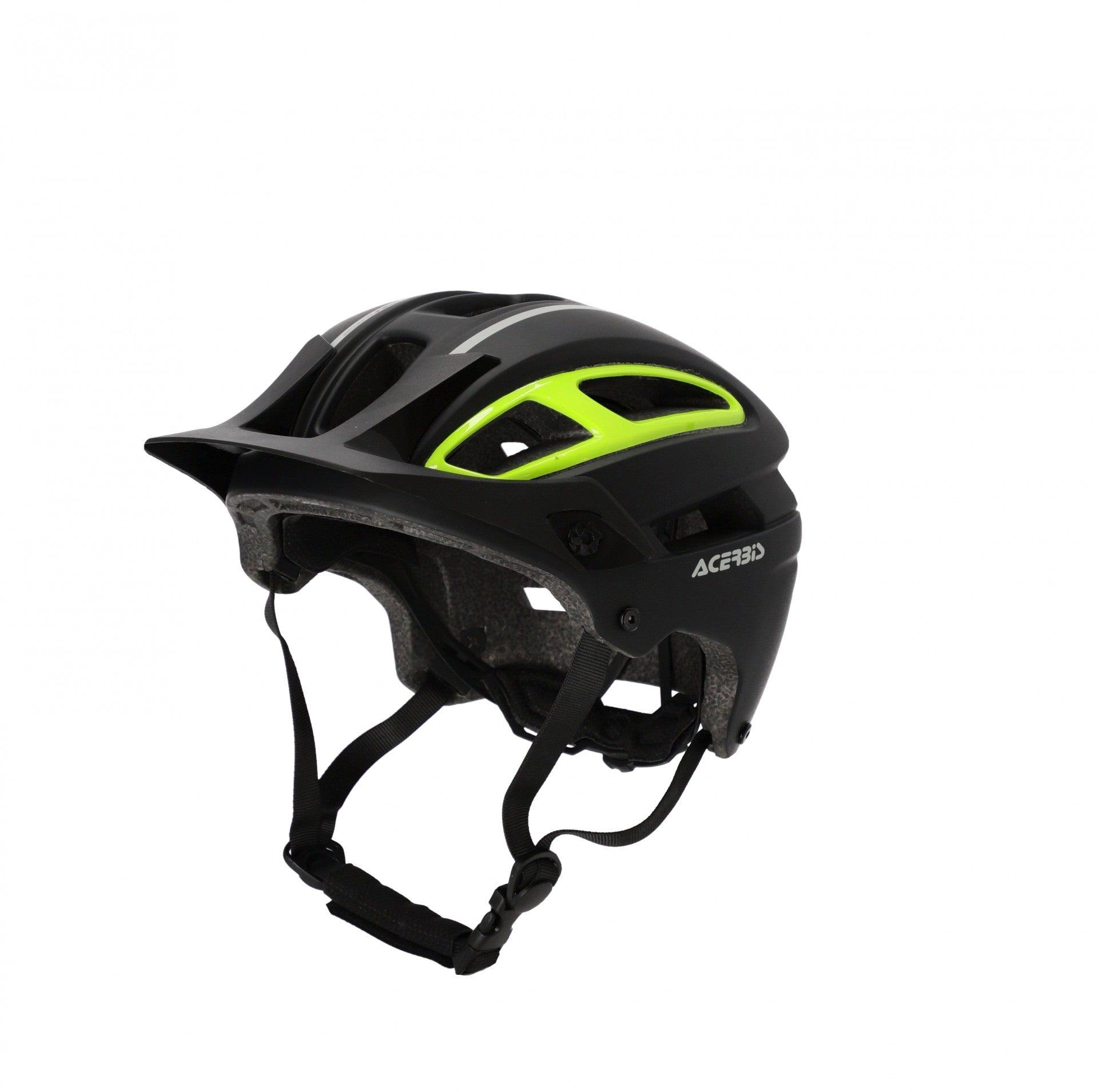 Casco Bici ACERBIS DOUBLEP Nero Giallo Fluo