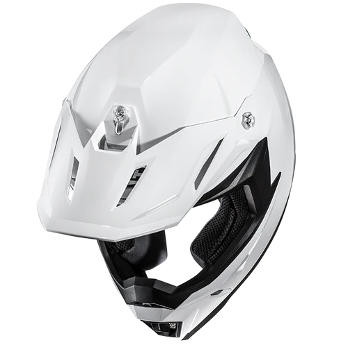 Casco Integrale Motocross HJC C50 Pearl White Bianco Perla
