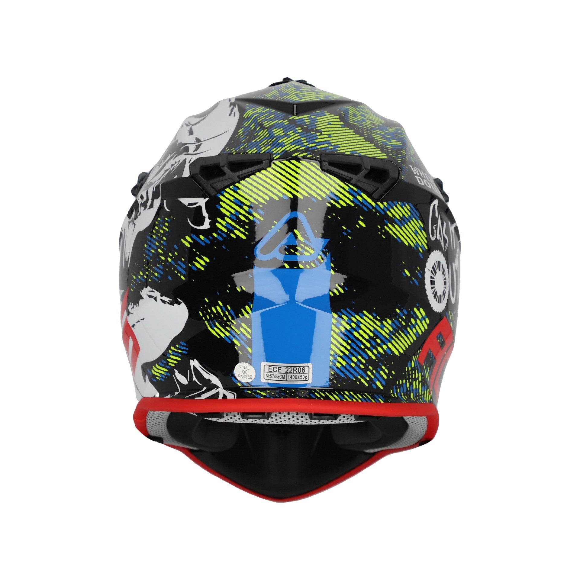 Casco Moto Cross ACERBIS LINEAR 2206 Bianco Nero