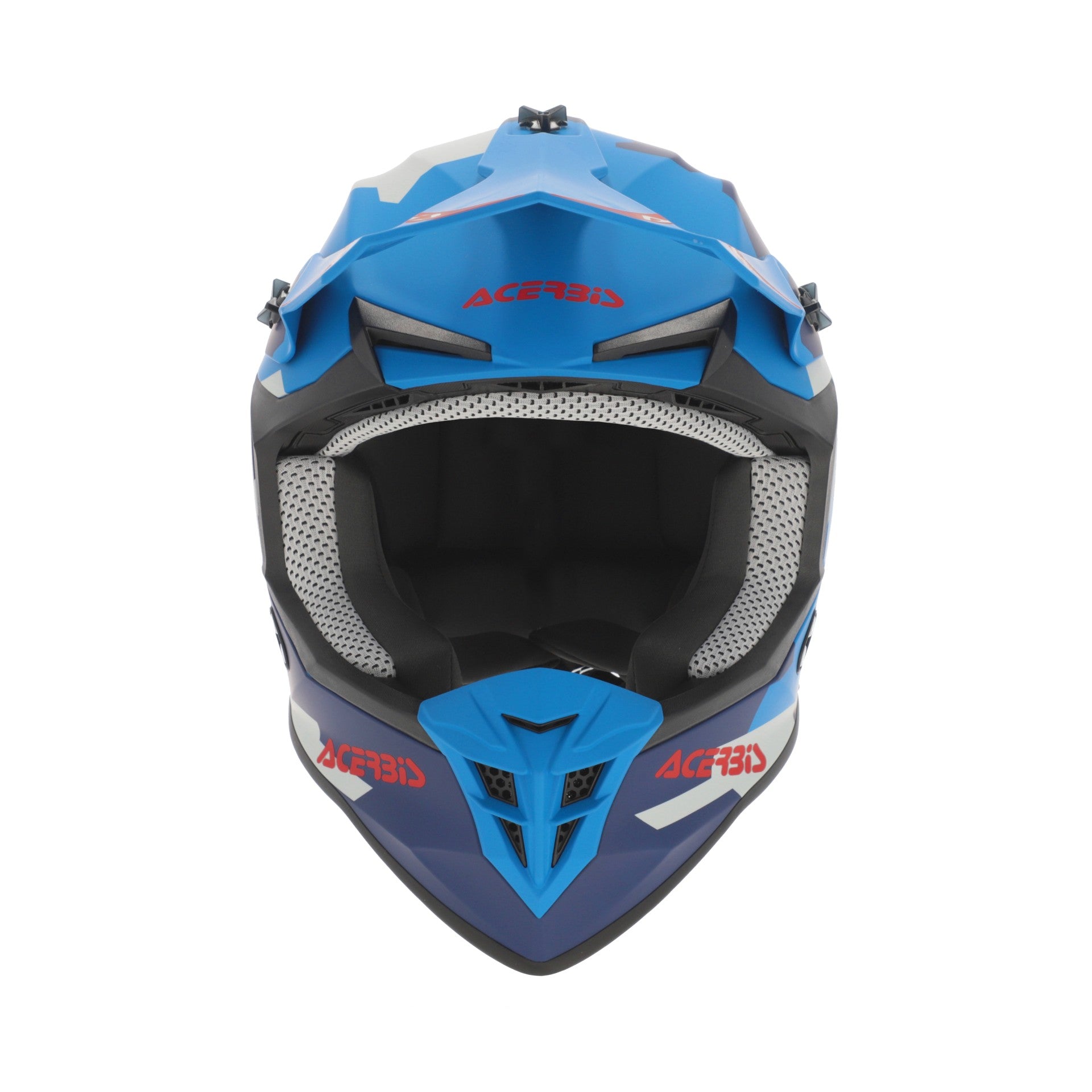 Casco Moto Cross ACERBIS LINEAR 2206 Blu Rosso 2