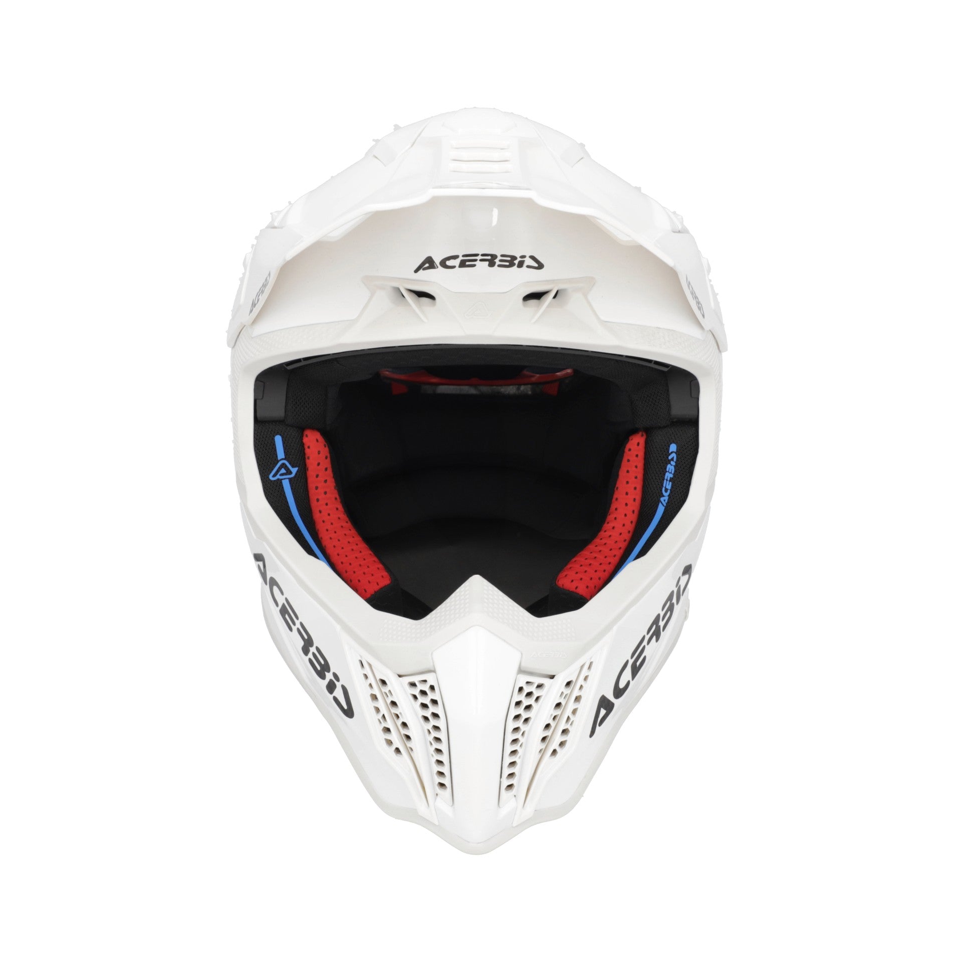 Casco Moto Cross Integrale ACERBIS AIRSTRIKE Fim Racing 2 Bianco