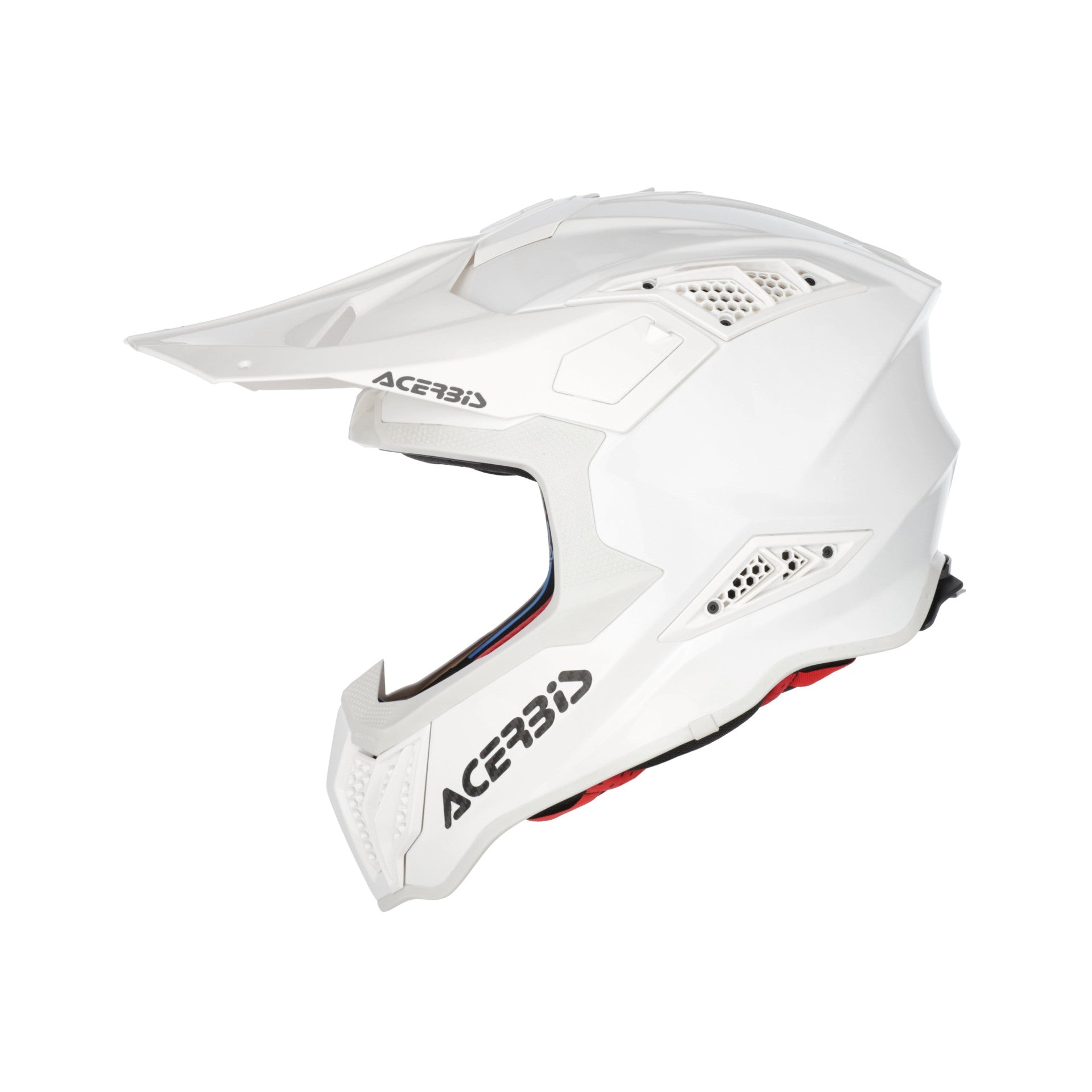 Casco Moto Cross Integrale ACERBIS AIRSTRIKE Fim Racing 2 Bianco