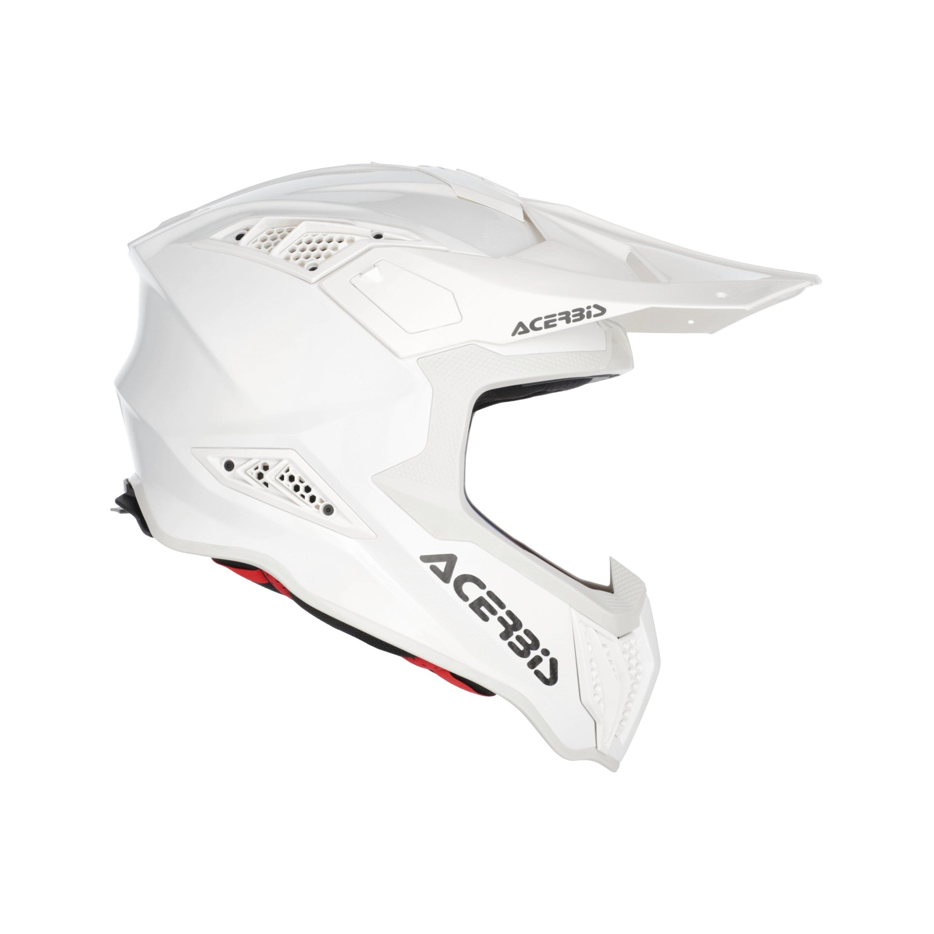 Casco Moto Cross Integrale ACERBIS AIRSTRIKE Fim Racing 2 Bianco