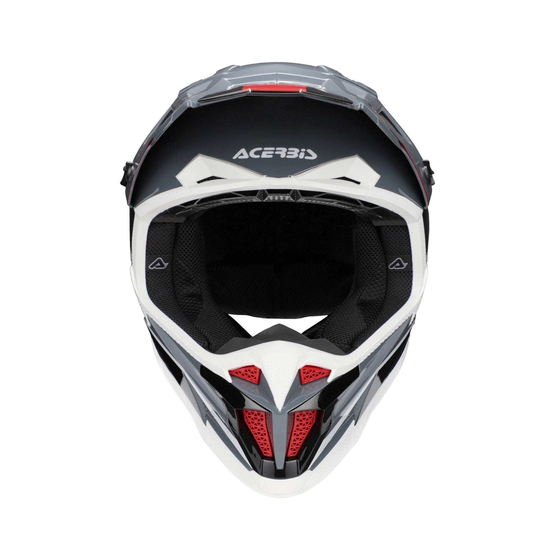 Casco Moto Cross Integrale ACERBIS T711 Grigio Nero