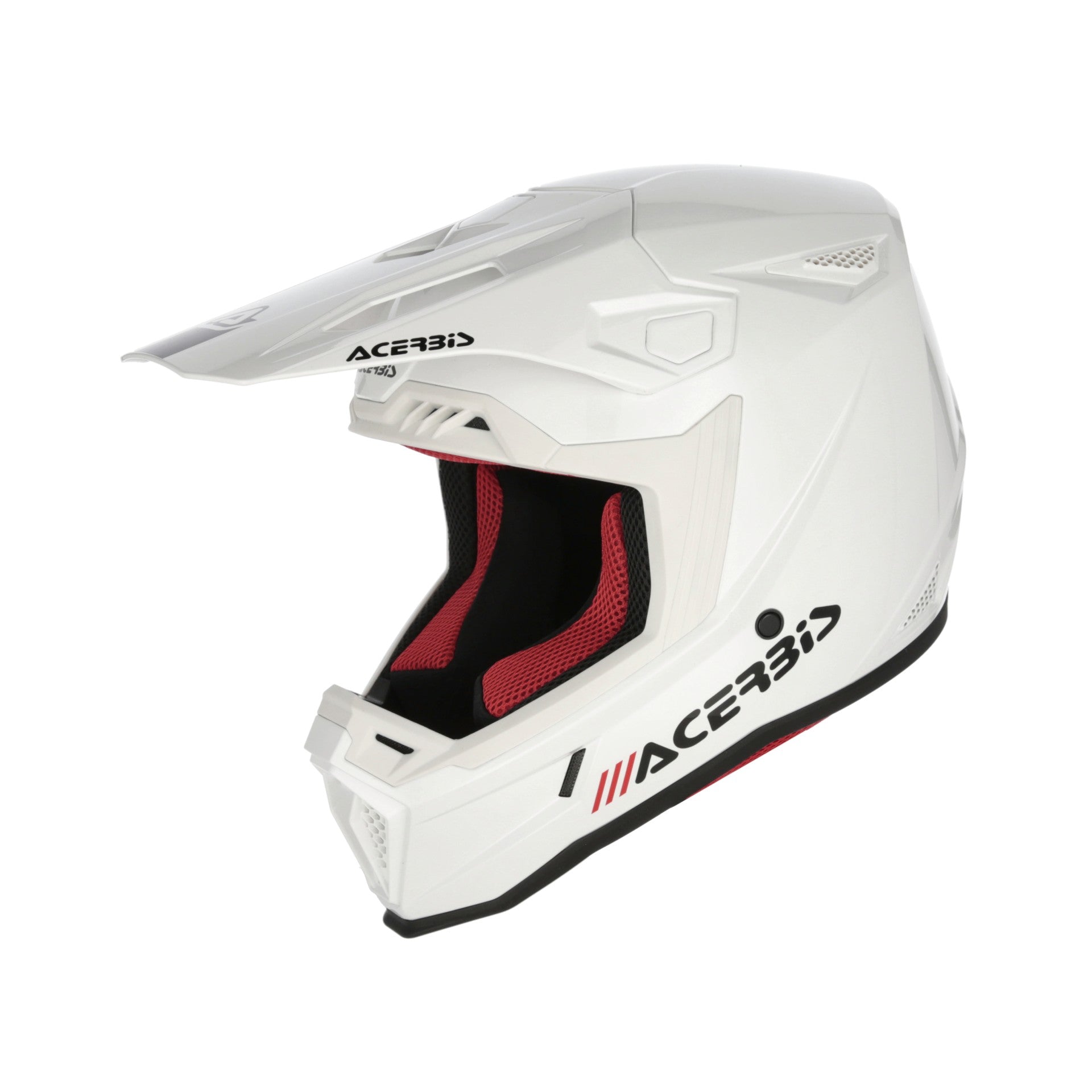 Casco Moto Cross Integrale ACERBIS WHOOPS Bianco