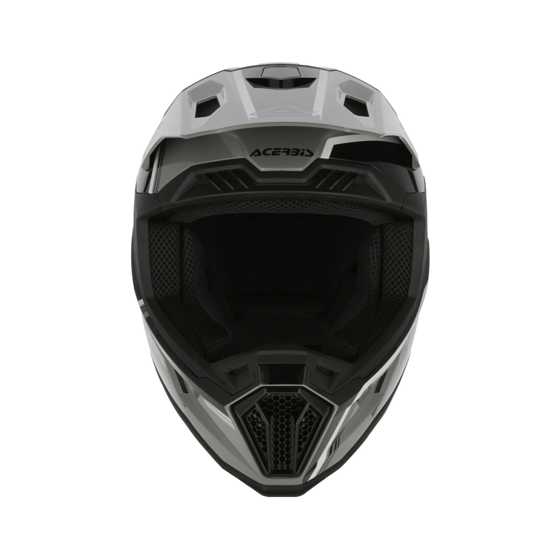 Casco Moto Cross Integrale ACERBIS WHOOPS Grigio Nero