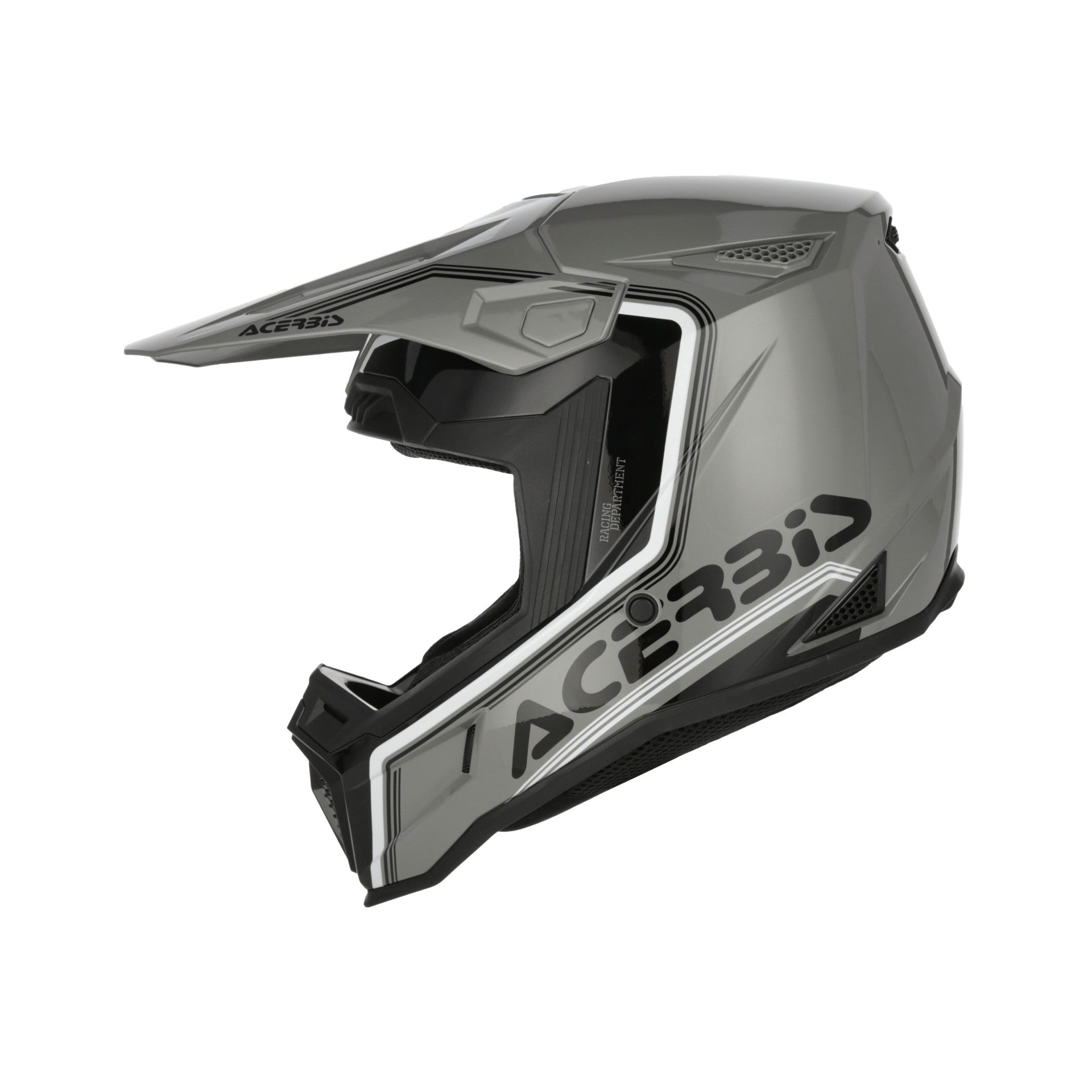 Casco Moto Cross Integrale ACERBIS WHOOPS Grigio Nero