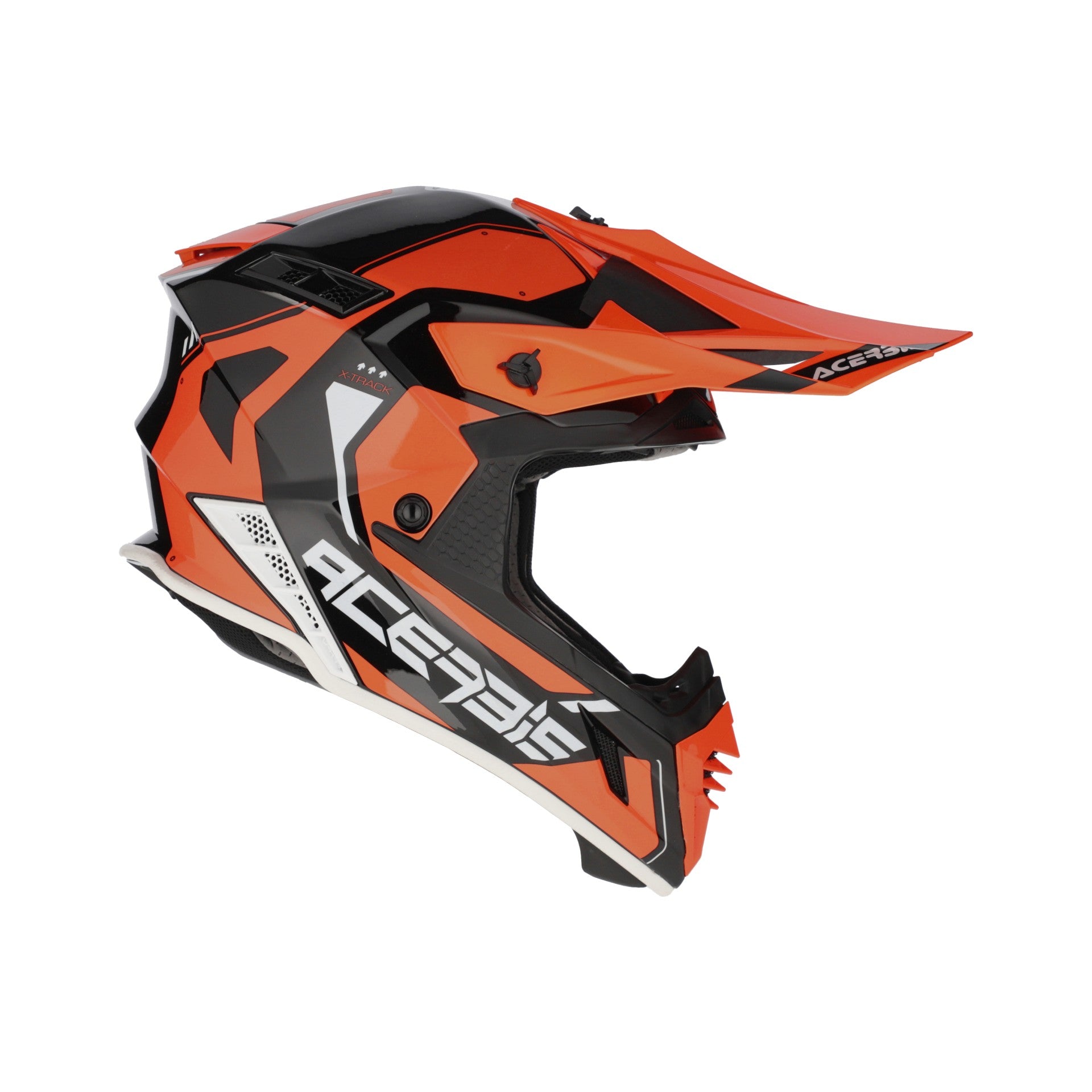 Casco Moto Cross Integrale ACERBIS X-TRACK 2206 Arancio Nero