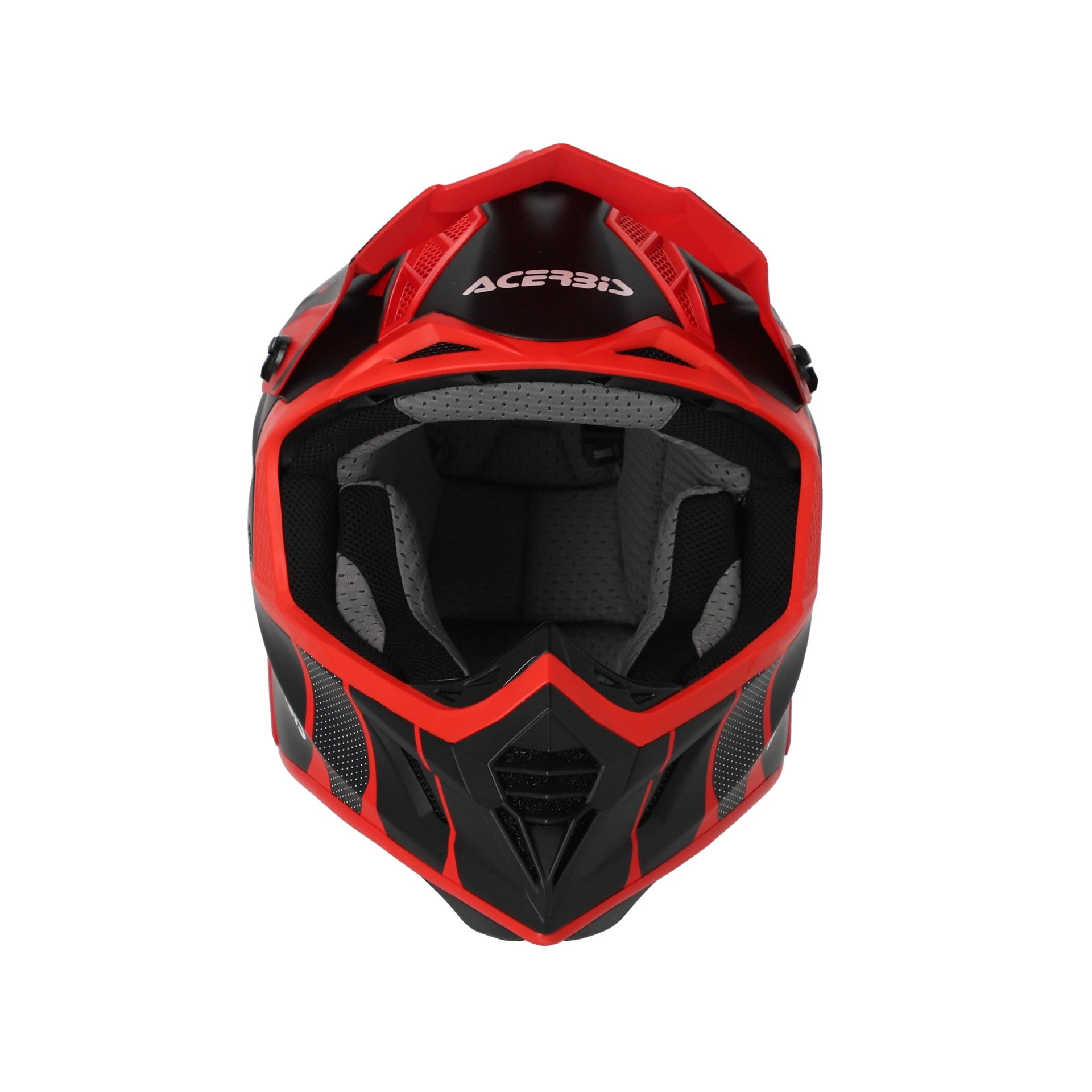 Casco Moto Cross Integrale ACERBIS X-TRACK 2206 Nero Rosso