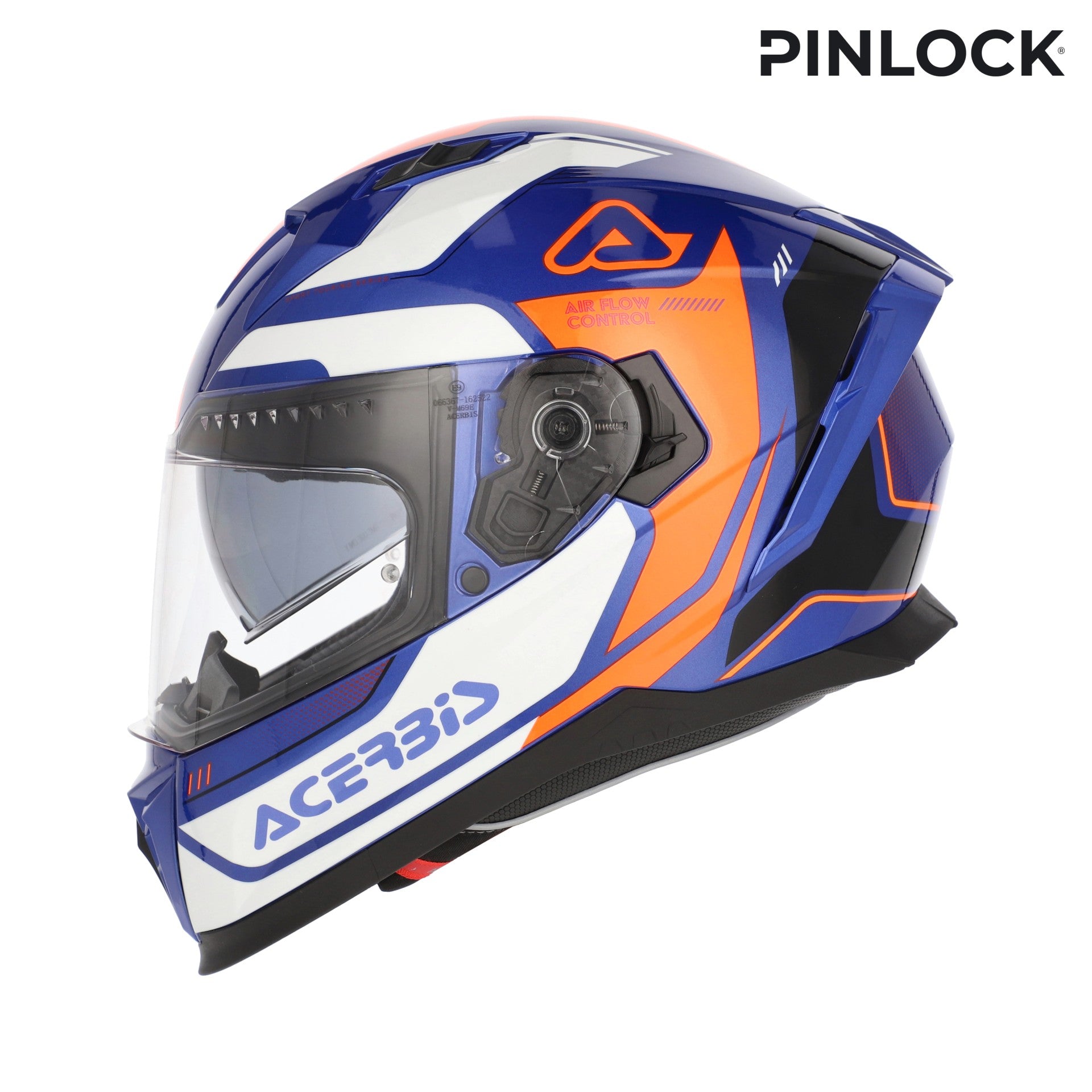 Casco Moto Integrale ACERBIS X-WAY Graphic Arancio Blu