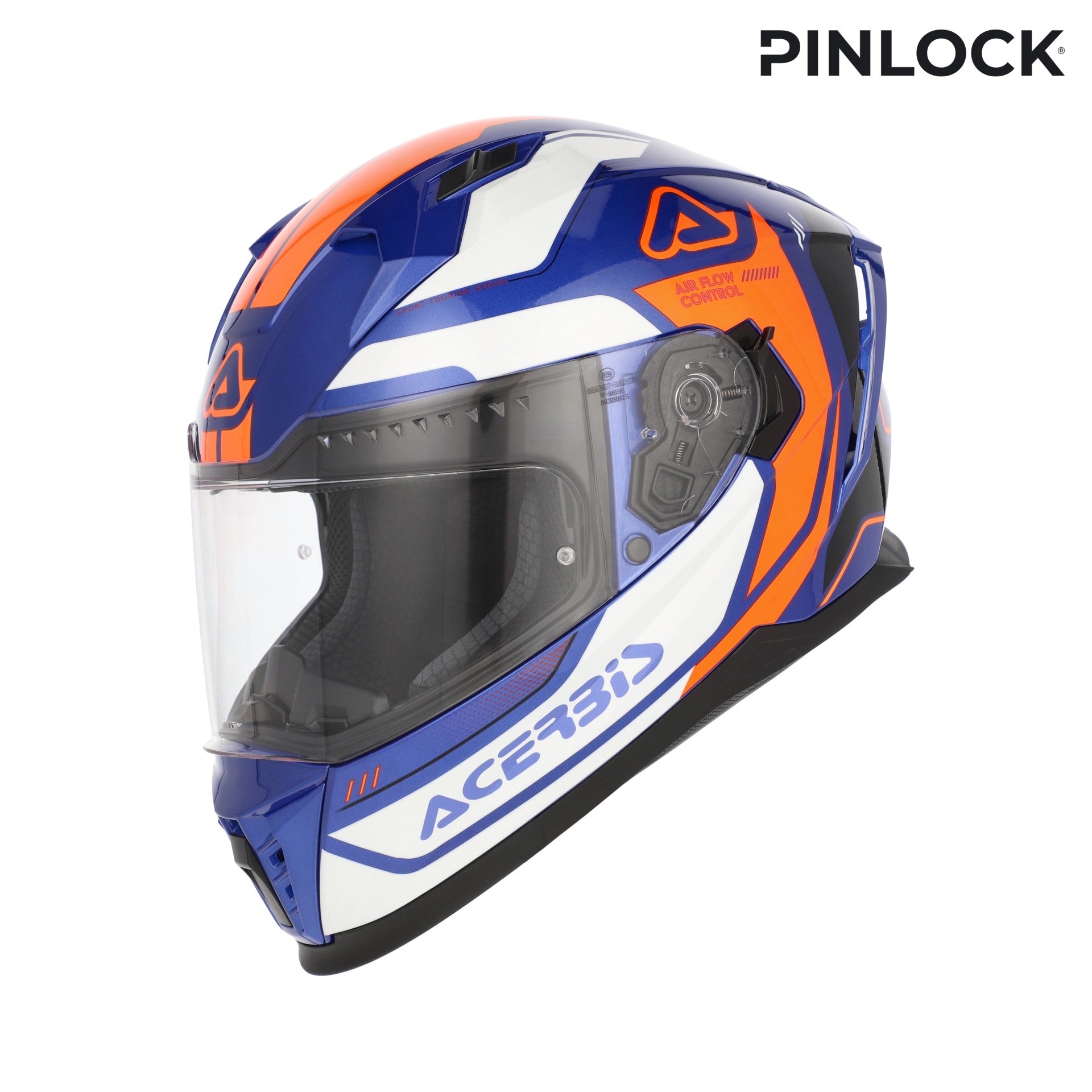 Casco Moto Integrale ACERBIS X-WAY Graphic Arancio Blu