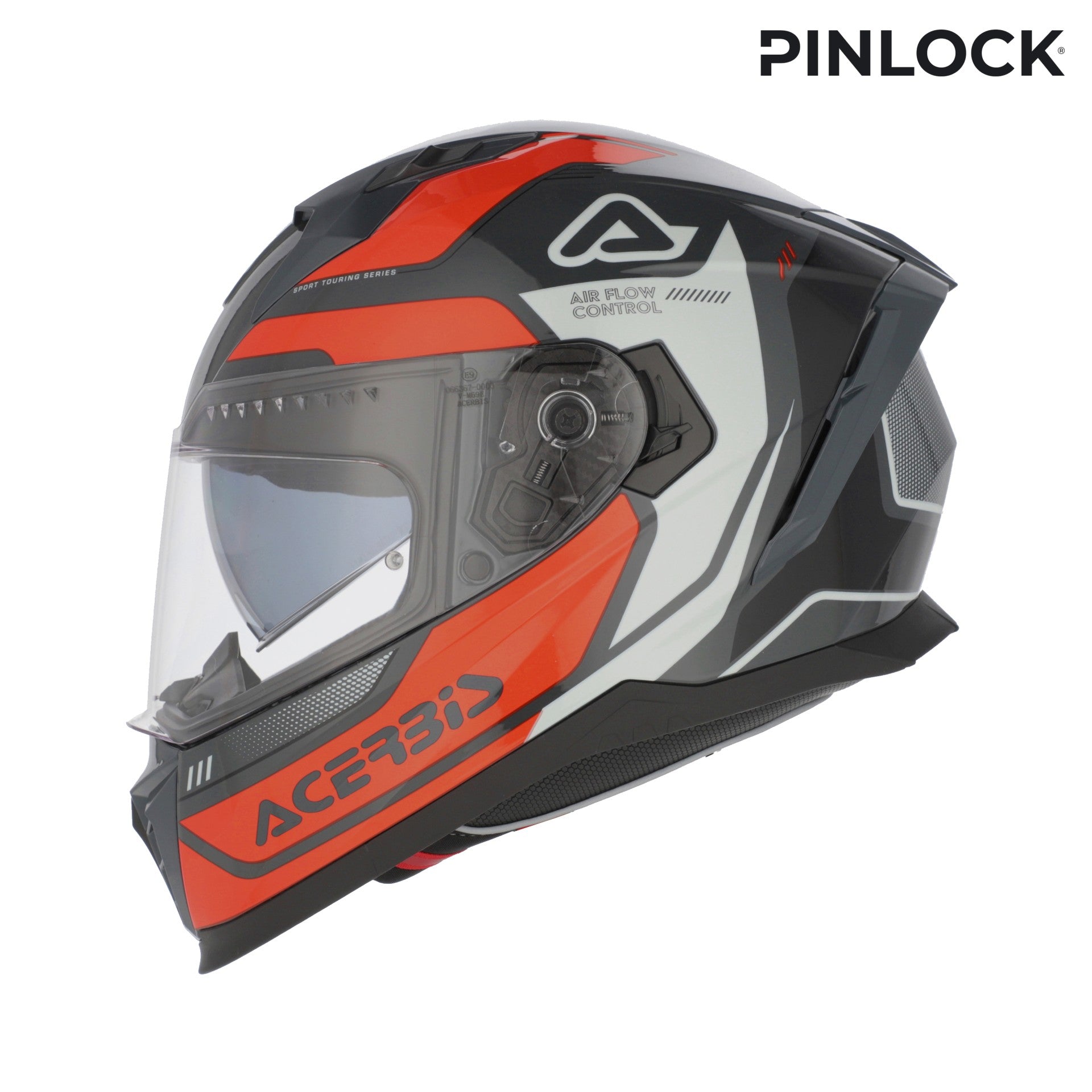 Casco Moto Integrale ACERBIS X-WAY Graphic Arancio Grigio