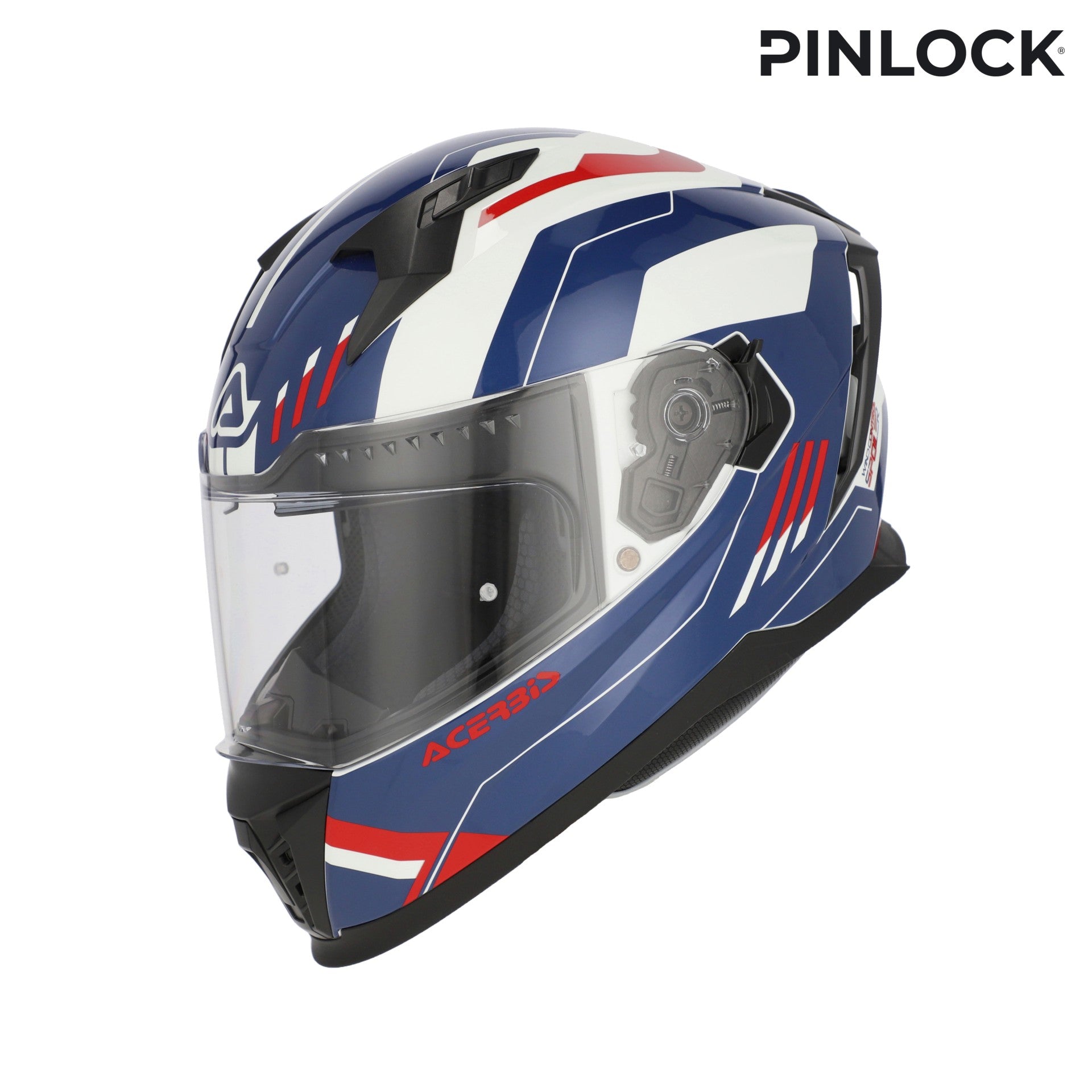 Casco Moto Integrale ACERBIS X-WAY Graphic Bianco Blu Rosso