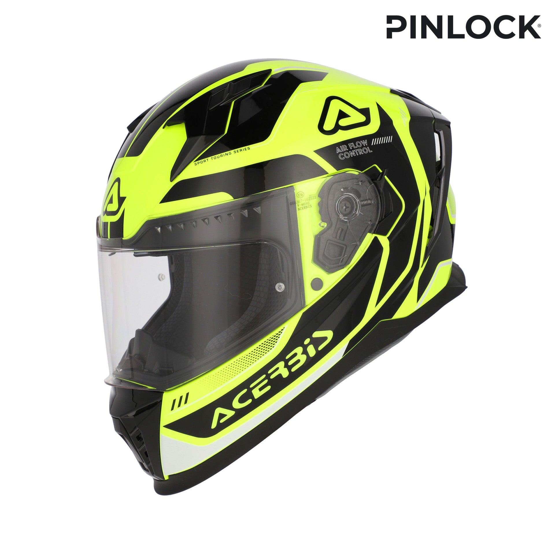 Casco Moto Integrale ACERBIS X-WAY Graphic Giallo Fluo Nero