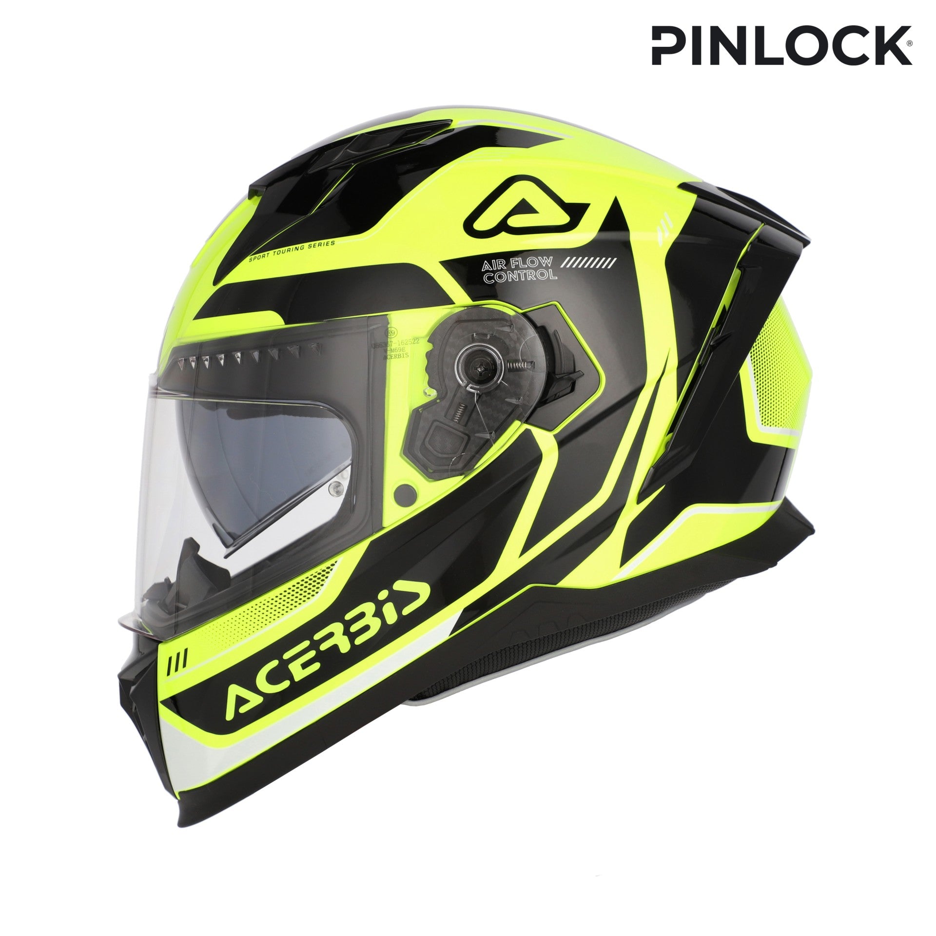 Casco Moto Integrale ACERBIS X-WAY Graphic Giallo Fluo Nero