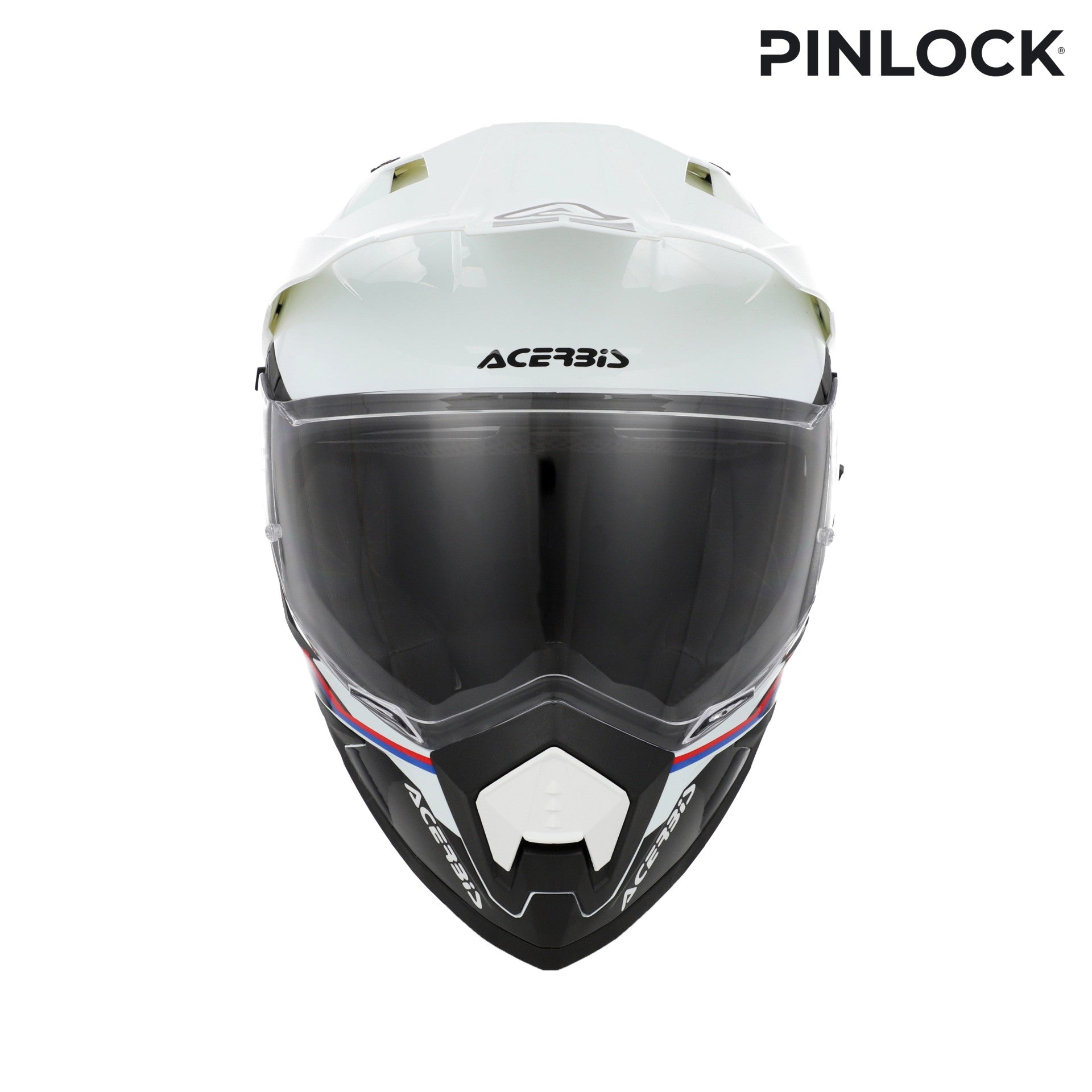 Casco Moto Integrale Adventure ACERBIS ASSAULT Bianco Nero