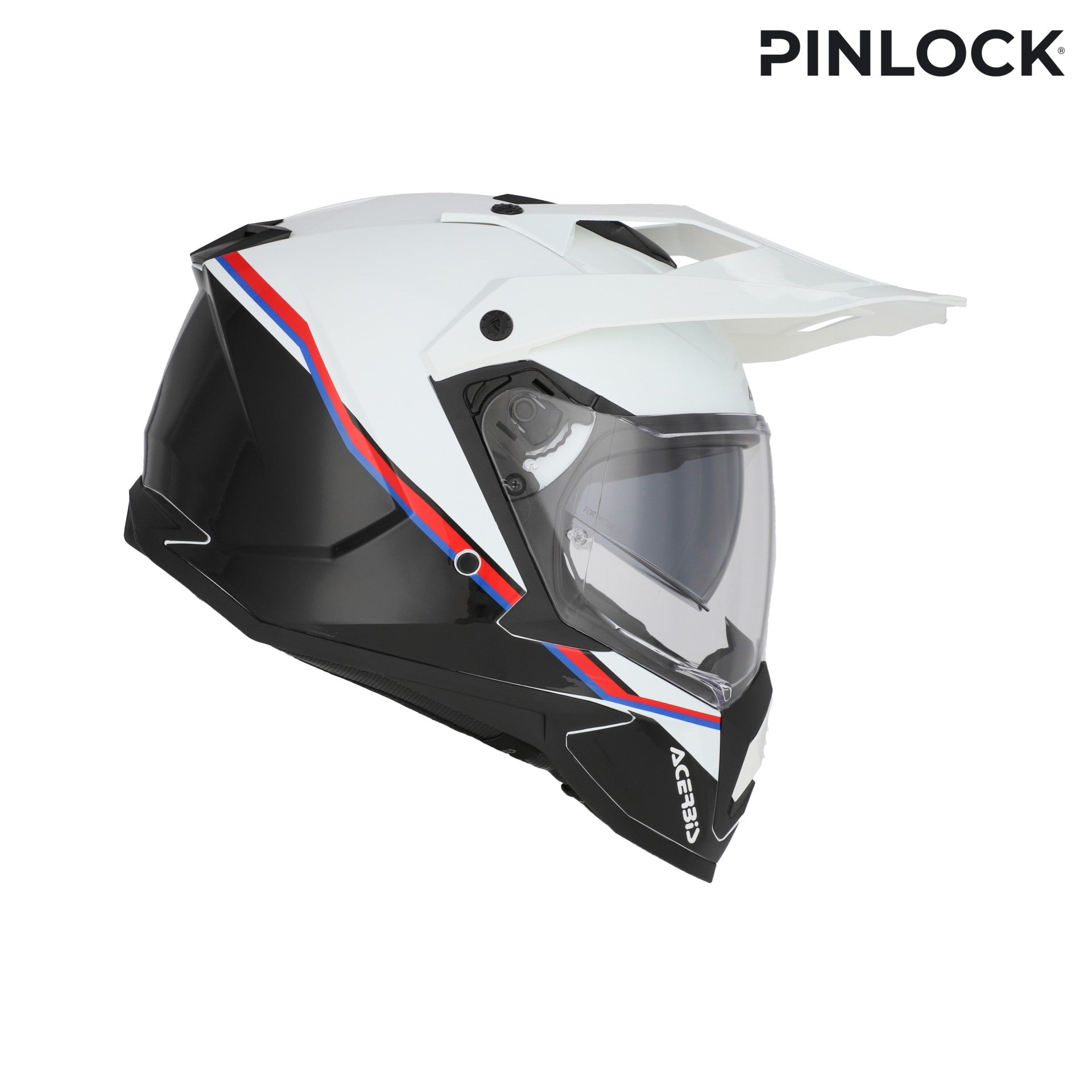 Casco Moto Integrale Adventure ACERBIS ASSAULT Bianco Nero