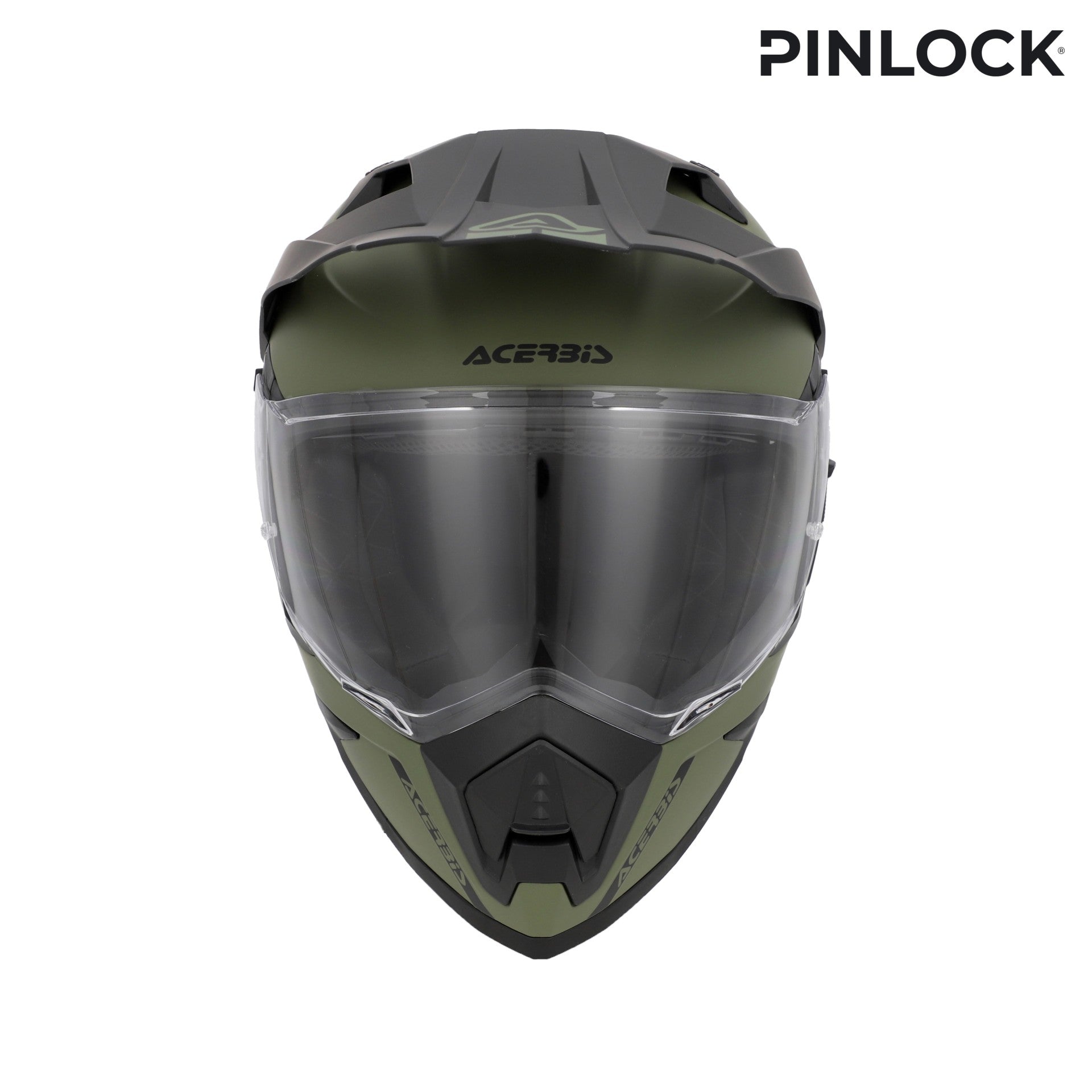 Casco Moto Integrale Adventure ACERBIS ASSAULT Verde Militare