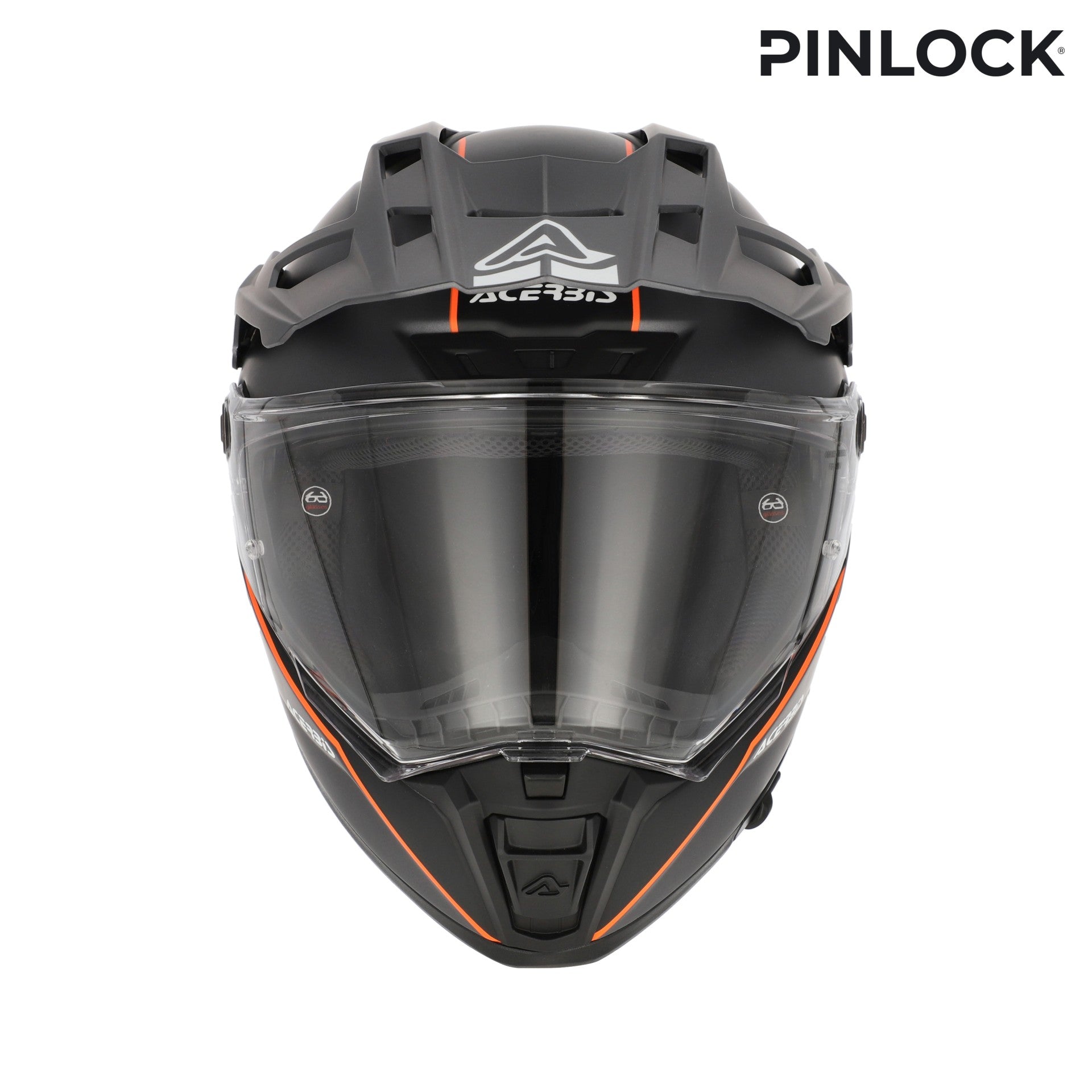 Casco Moto Integrale Adventure ACERBIS ATTACK Grey Orange