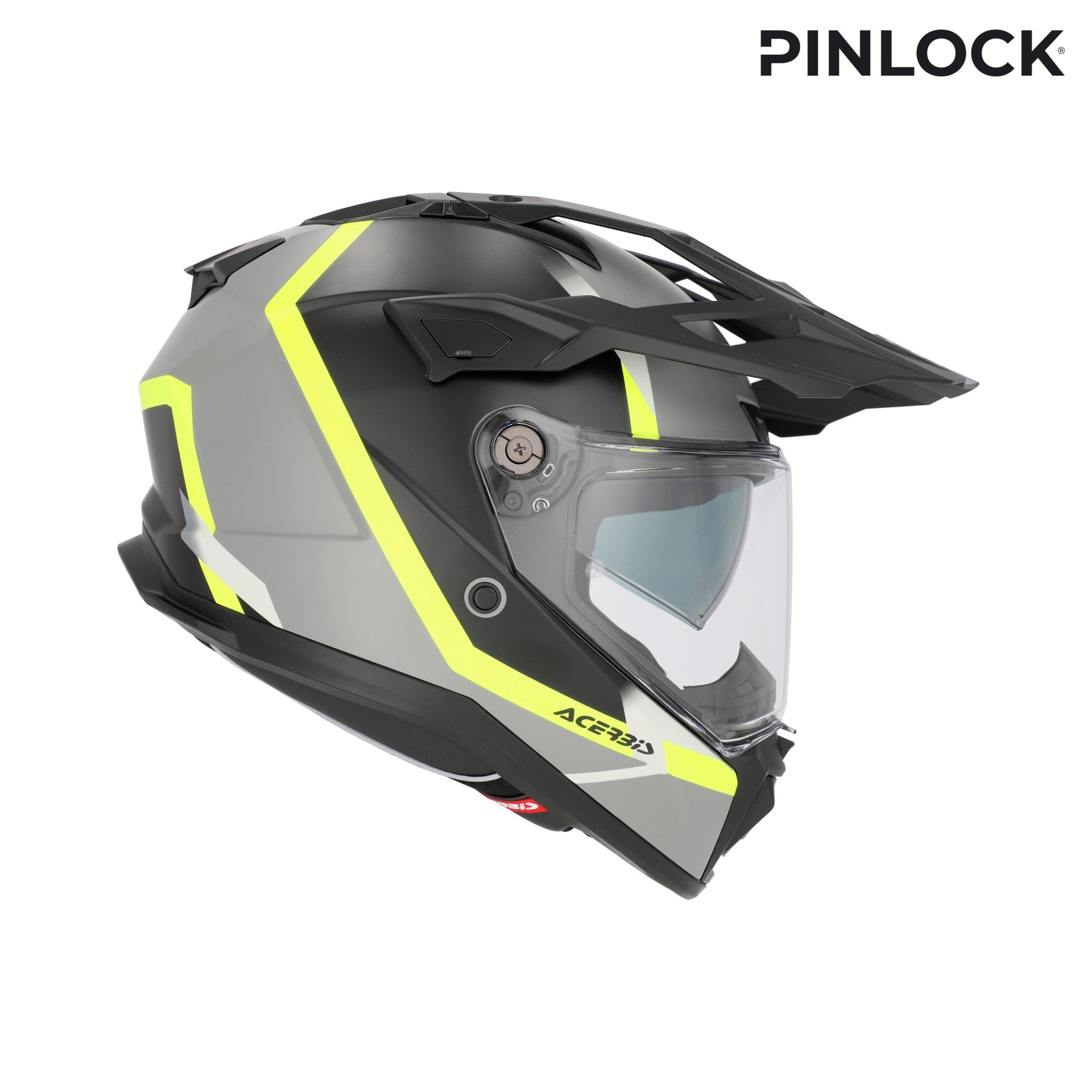 Casco Moto Integrale Adventure ACERBIS ATTACK Nero Giallo Fluo