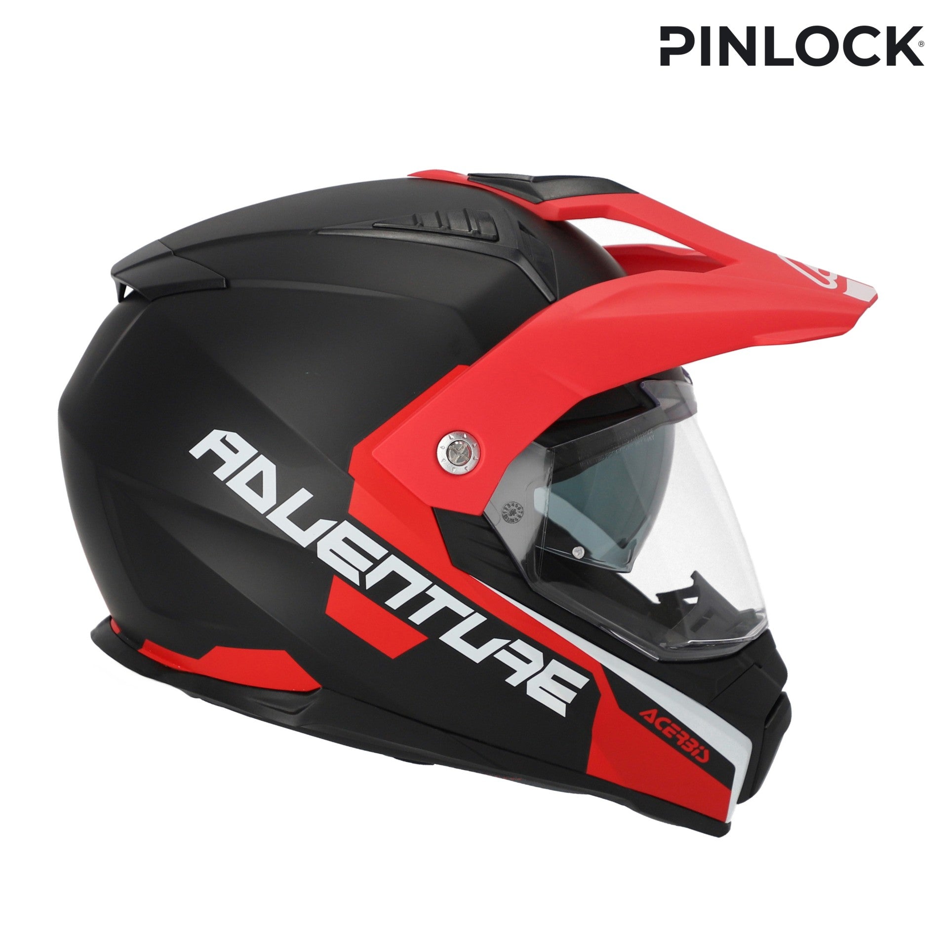 Casco Moto Integrale Adventure ACERBIS FLIP 2206 Grigio Rosso