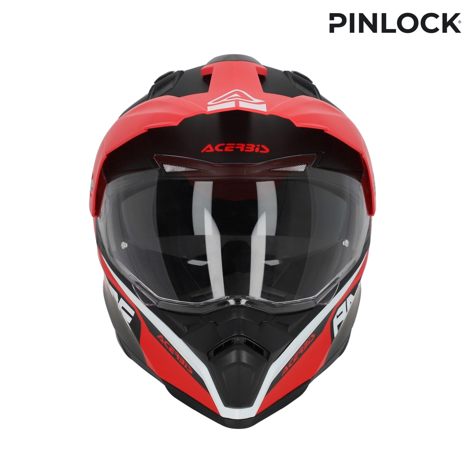 Casco Moto Integrale Adventure ACERBIS FLIP 2206 Grigio Rosso