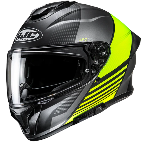Casco Moto Integrale HJCC71 MORIX MC3HSF Nero Antracite Giallo Fluo Opaco