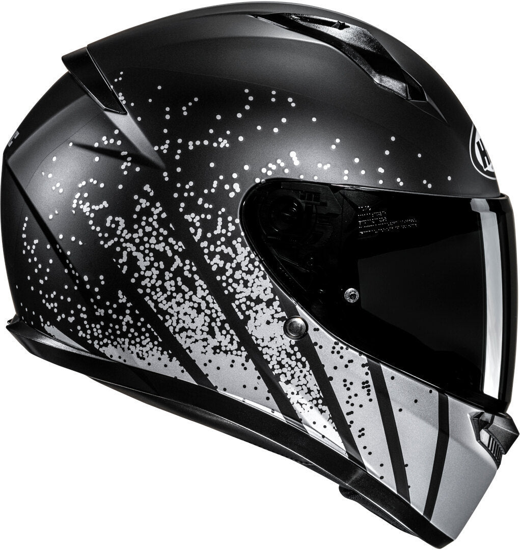 Casco Moto Integrale HJC C10 HAVEN MC5SF Nero Argento Opaco
