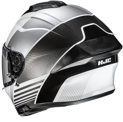 Casco Moto Integrale HJC C71 MORIX MC5 Bianco Argento Nero Lucido