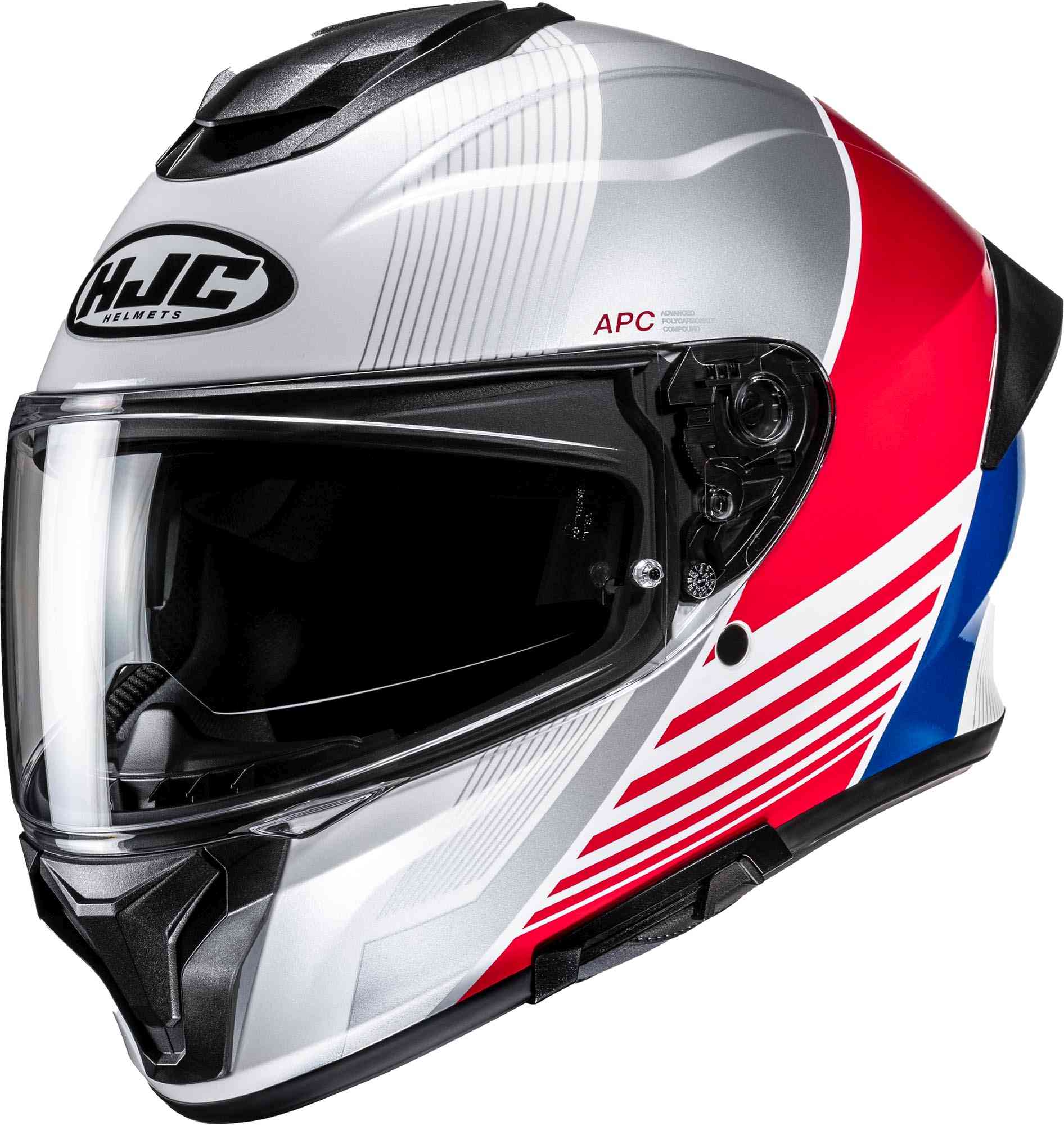 Casco Moto Integrale HJC C71 Morix MC21 Bianco Rosso Blu