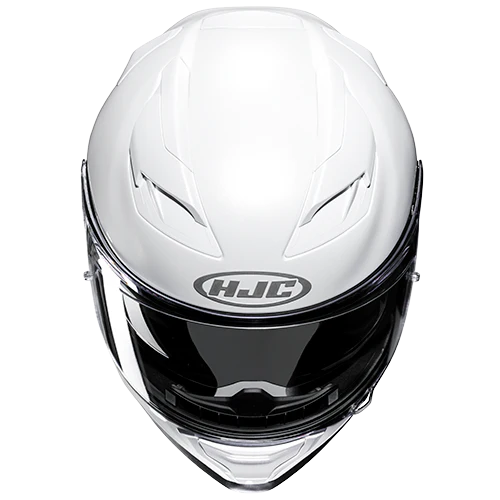 Casco Moto Integrale HJC F71 SOLID PEARL WHITE Bianco Lucido